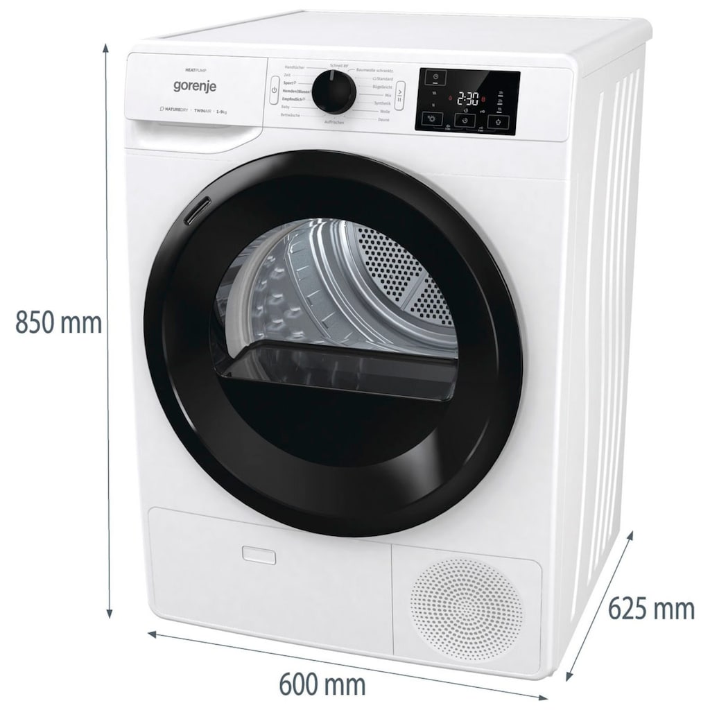 GORENJE Wärmepumpentrockner »DNE 92/GN«, 9 kg