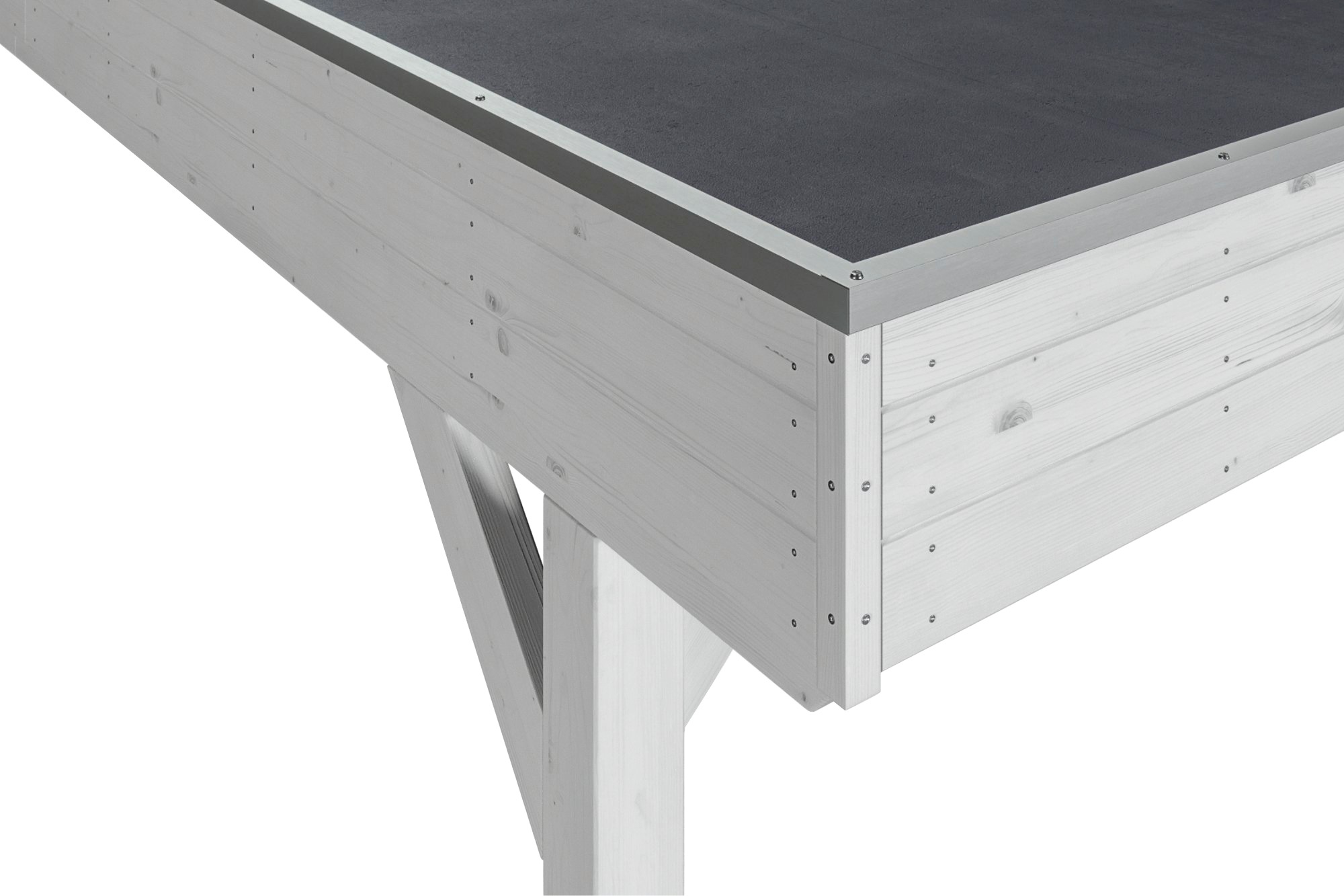 Skanholz Doppelcarport »Grunewald«, Leimholz-Nordisches Fichtenholz, weiß, mit EPDM-Dach