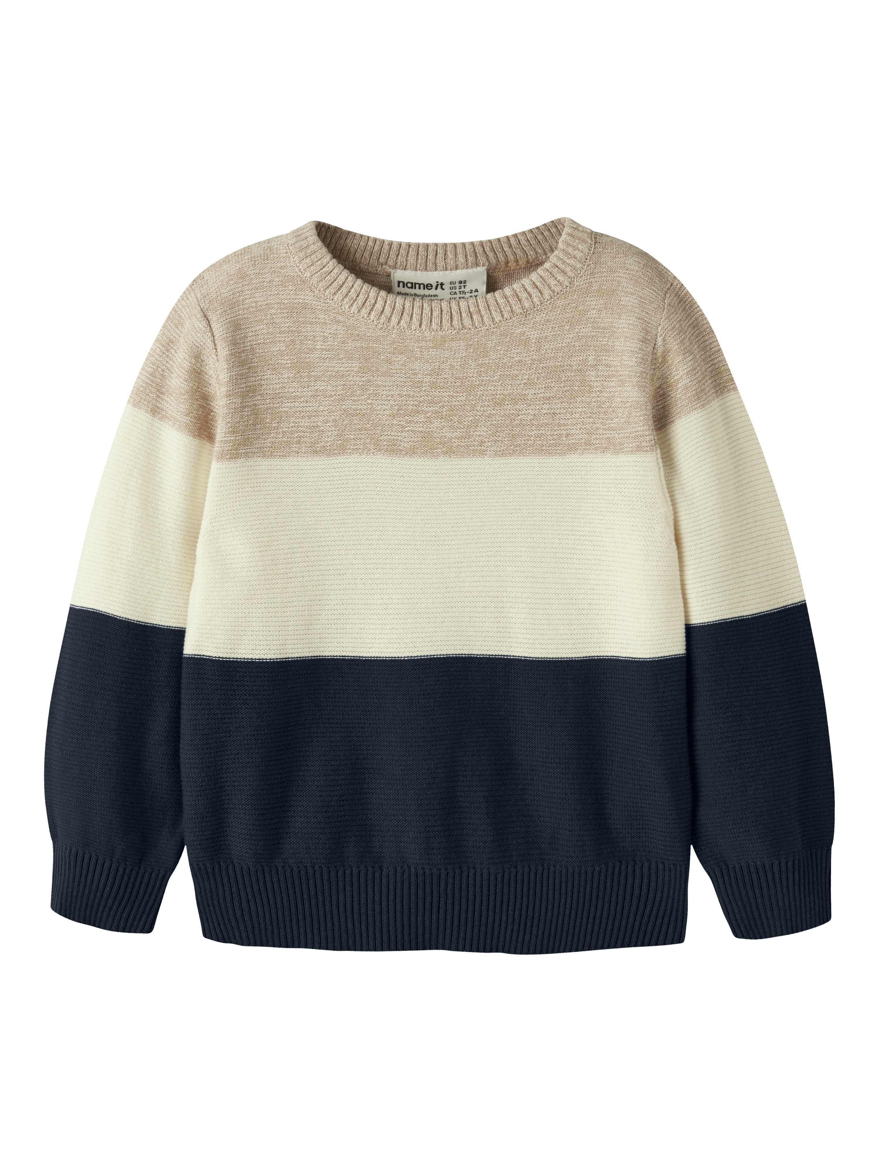 Name It Rundhalspullover "NMMVOHAN LS KNIT" Baumwolle, regular fit