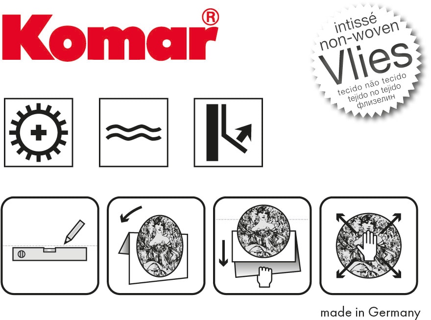 Komar Wandtattoo »selbstklebendes Vlies - Mickey Peek-a-boo - Größe 125 x 125 cm«, (1 St.), rund und selbstklebend