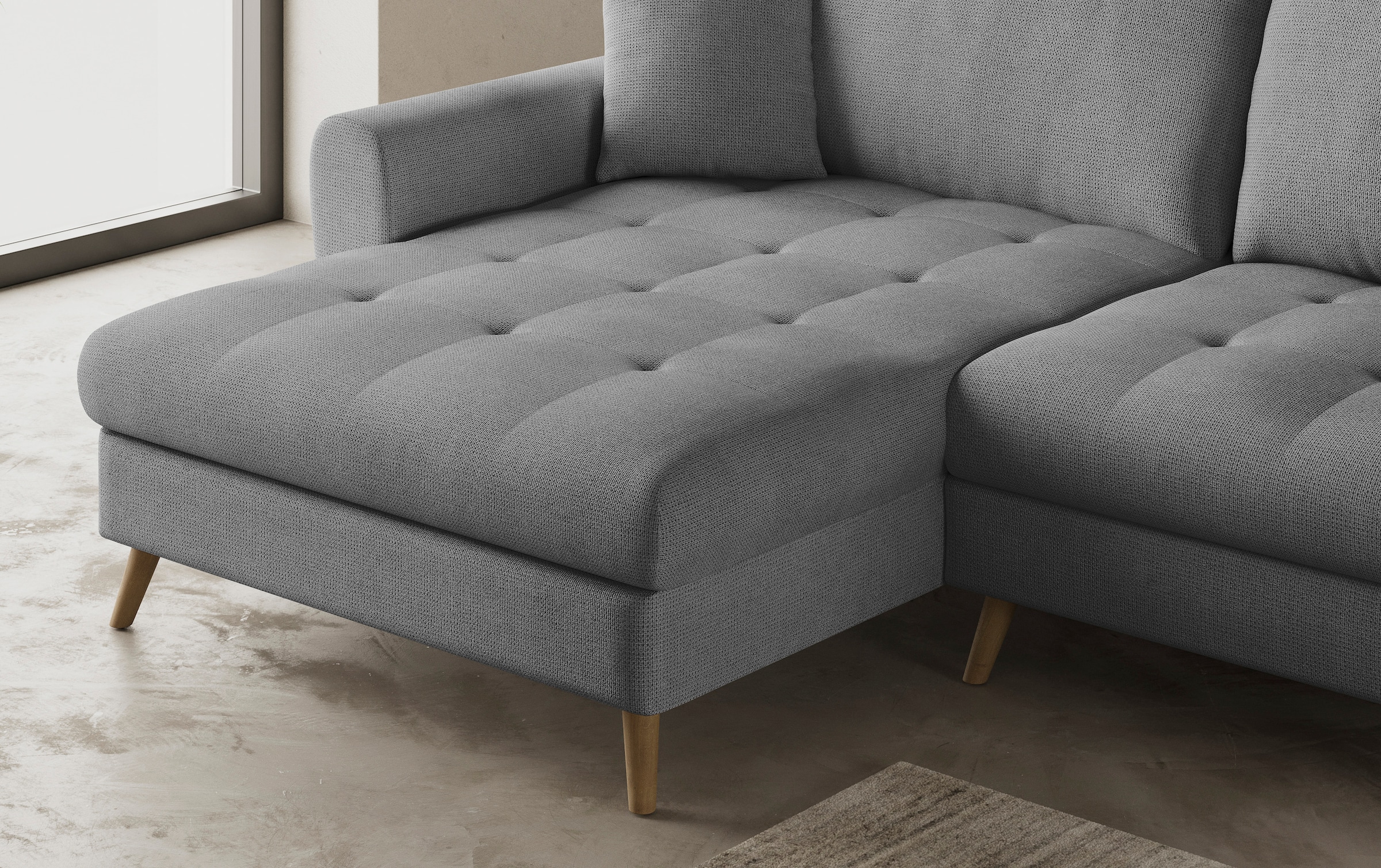Mr. Couch Ecksofa »Blackburn II, L-Form«, Mit Kaltschaumpolsterung bis 140 kg belastbar