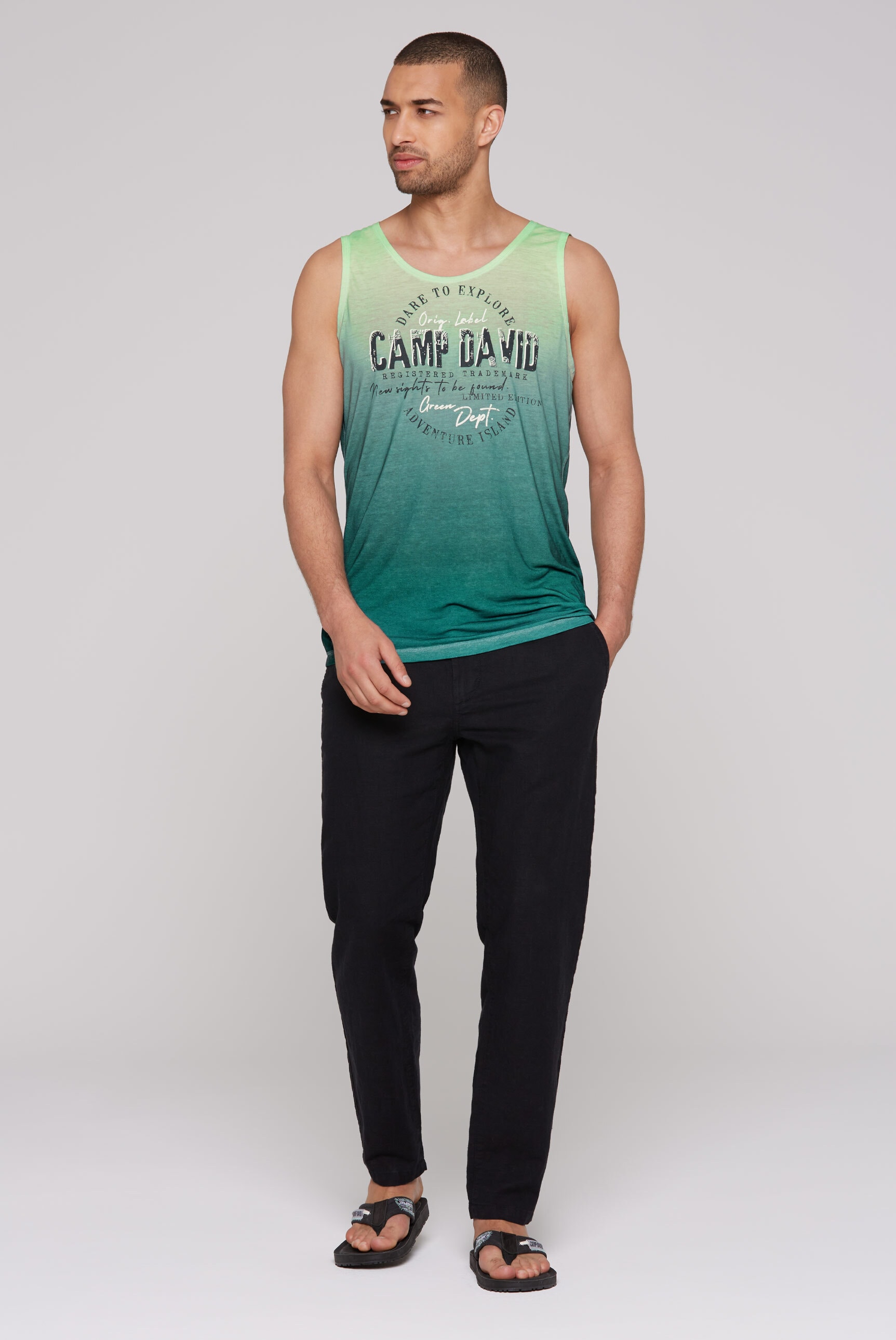 CAMP DAVID Tanktop, mit Logo Print