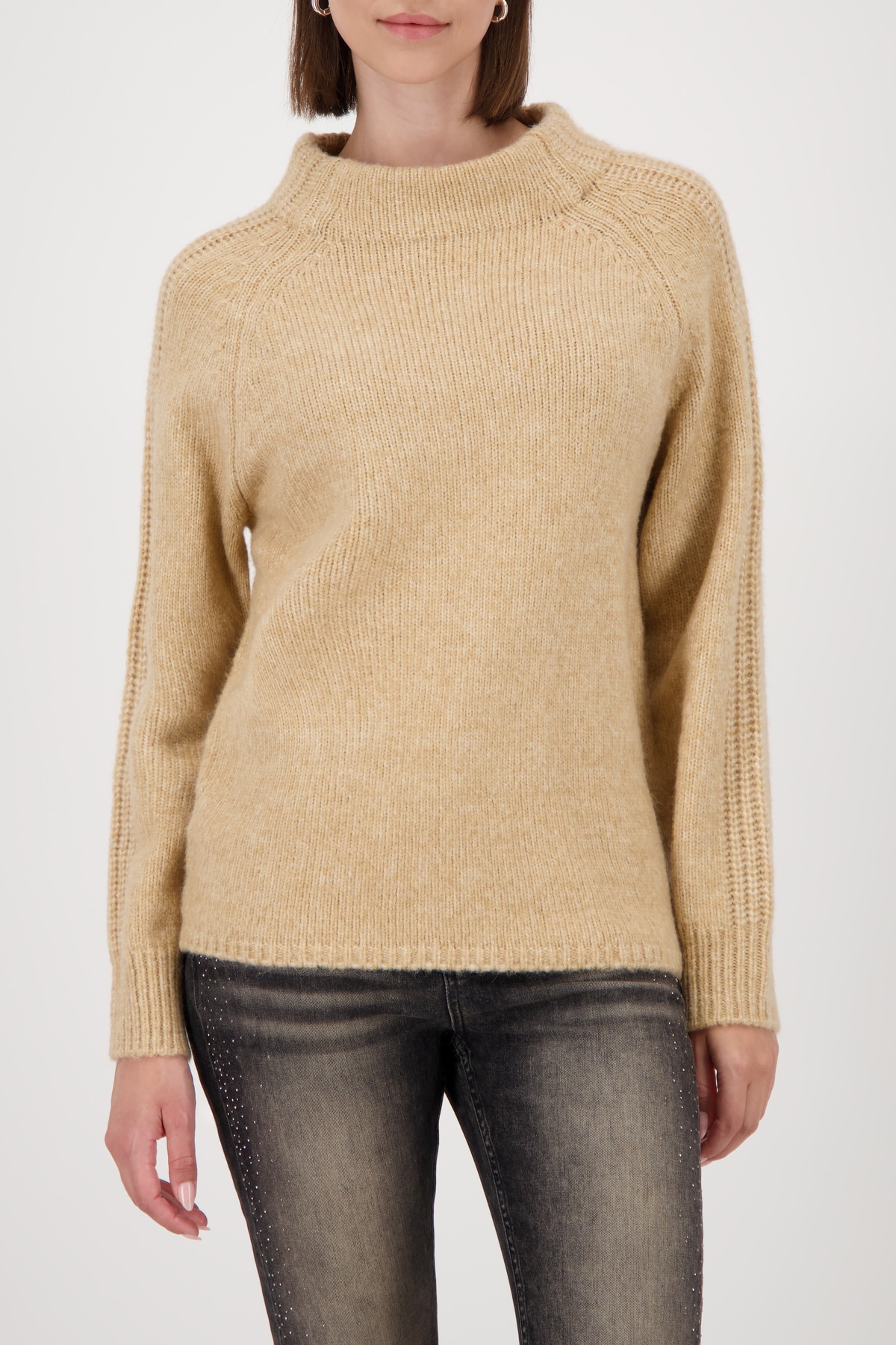 Monari Strickpullover Regular fit mit Rundhalsausschnitt günstig online kaufen