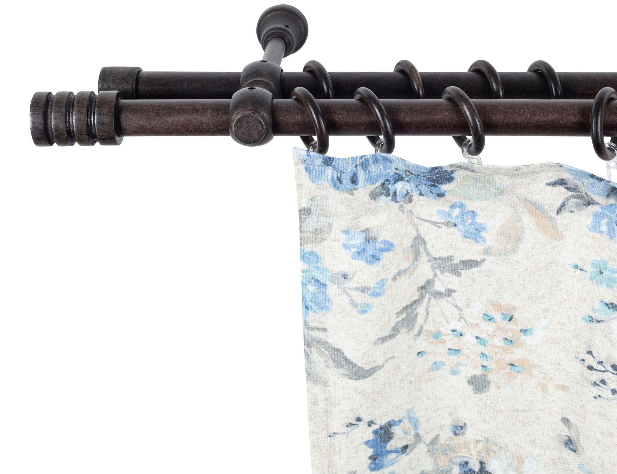 SN DECO GROUP Gardinenstange "Pisa" 2 läufig-läufig Fixmaß 28 mm, Holz, ver günstig online kaufen