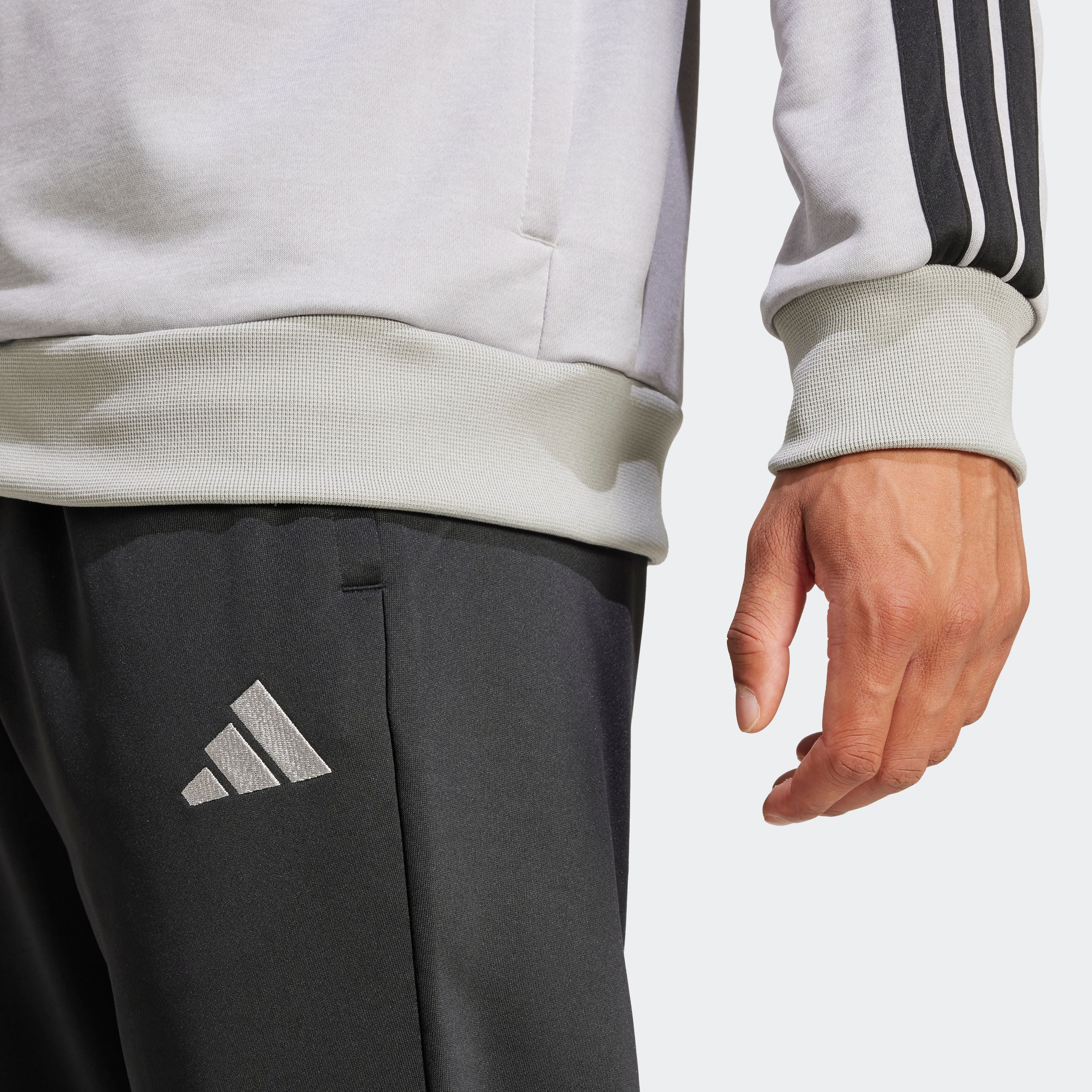 Thumbnail - adidas Sportswear Trainingsanzug "M 3S FT TT TS", (2 tlg.), drei Streifen Tracksuit aus weichem French-Terry-Material