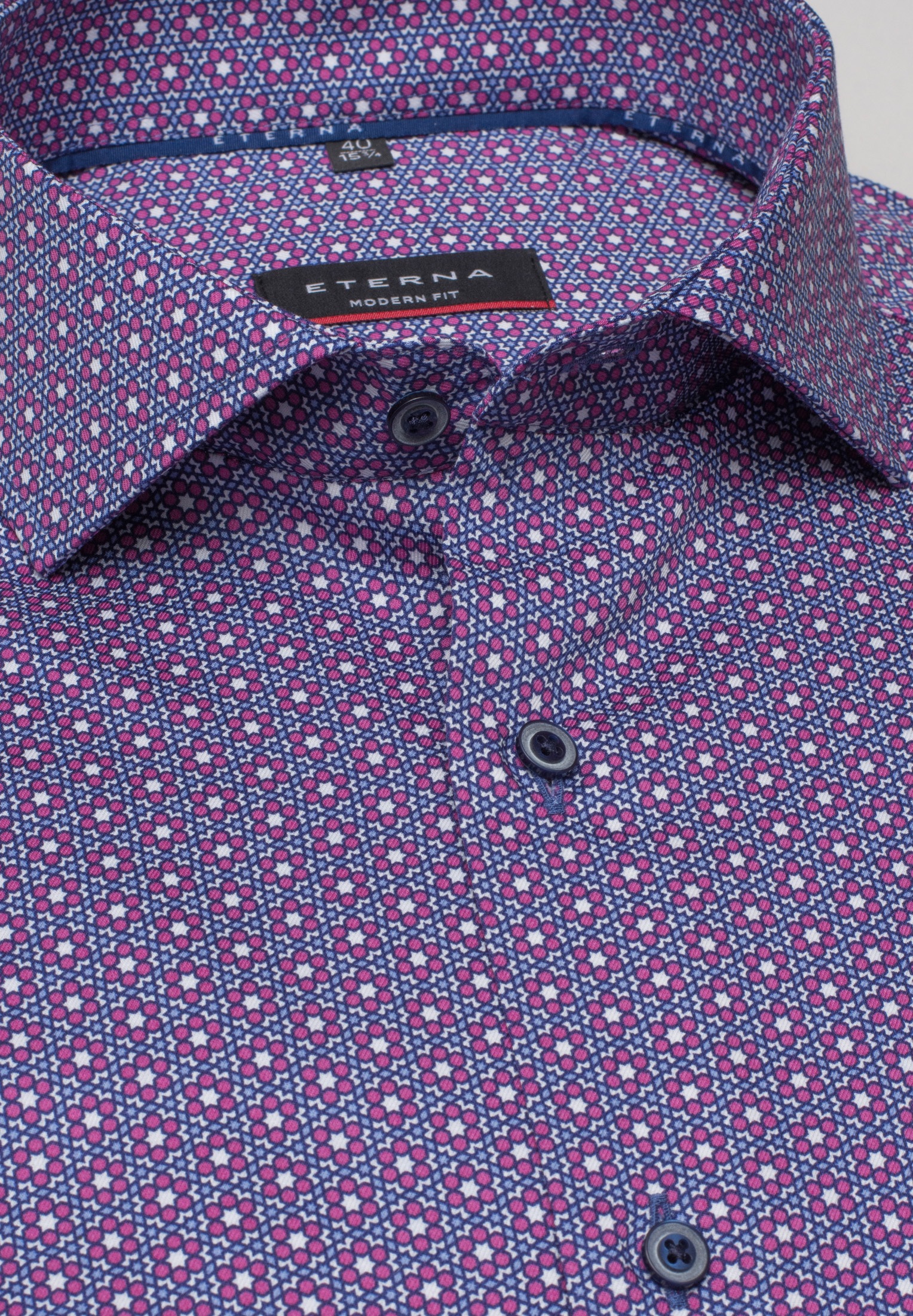 Eterna Langarmhemd »MODERN FIT« NON IRON (bügelfrei)