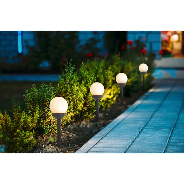 näve LED Solarleuchte »Ground Spikes«, 6 flammig-flammig, LED 6er Set  Solarleuchten,je 1x LED 0,07W,anthrazit,warmweiß kaufen | BAUR