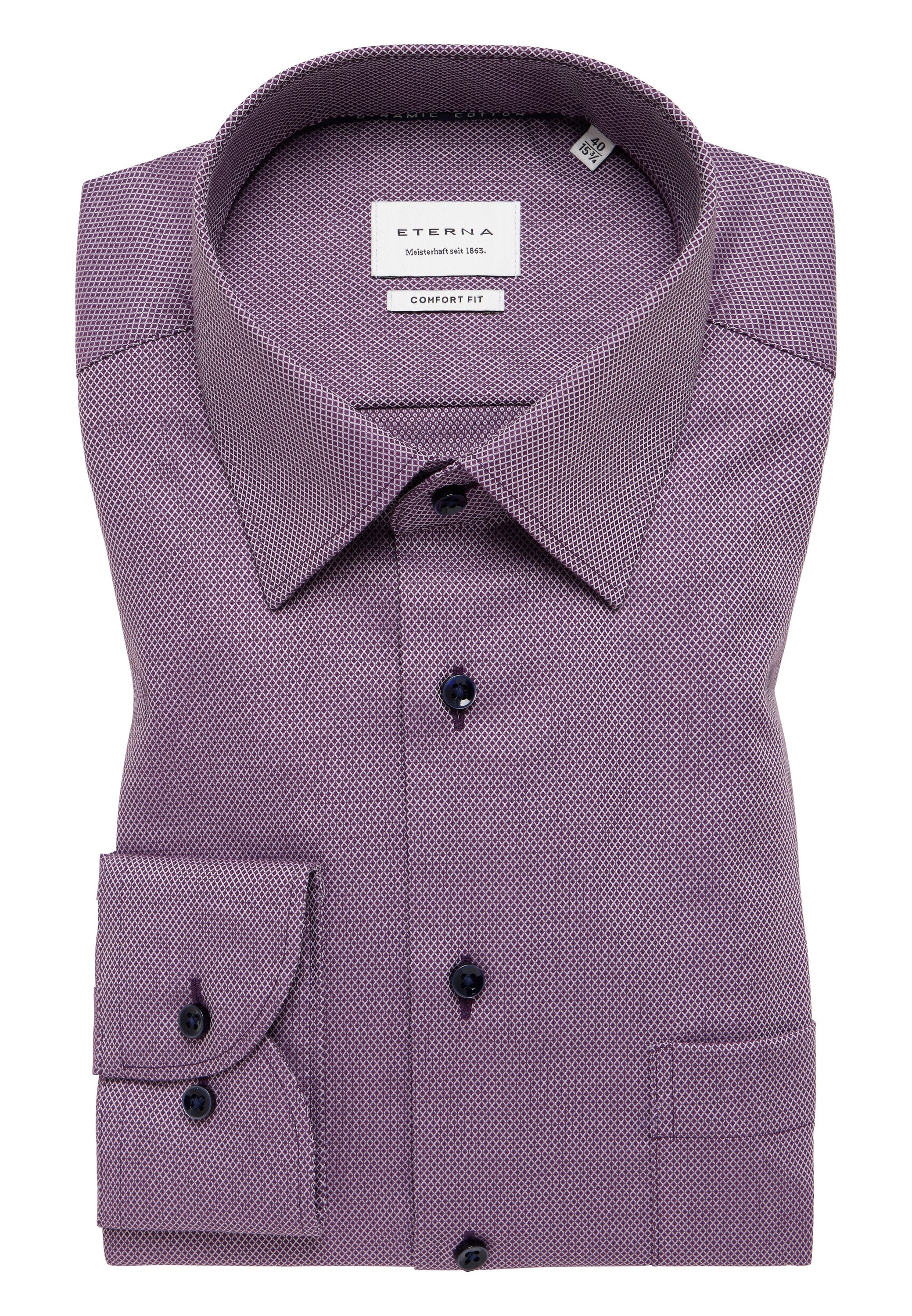 Thumbnail - Eterna Langarmhemd "COMFORT FIT" NON IRON (bügelfrei)