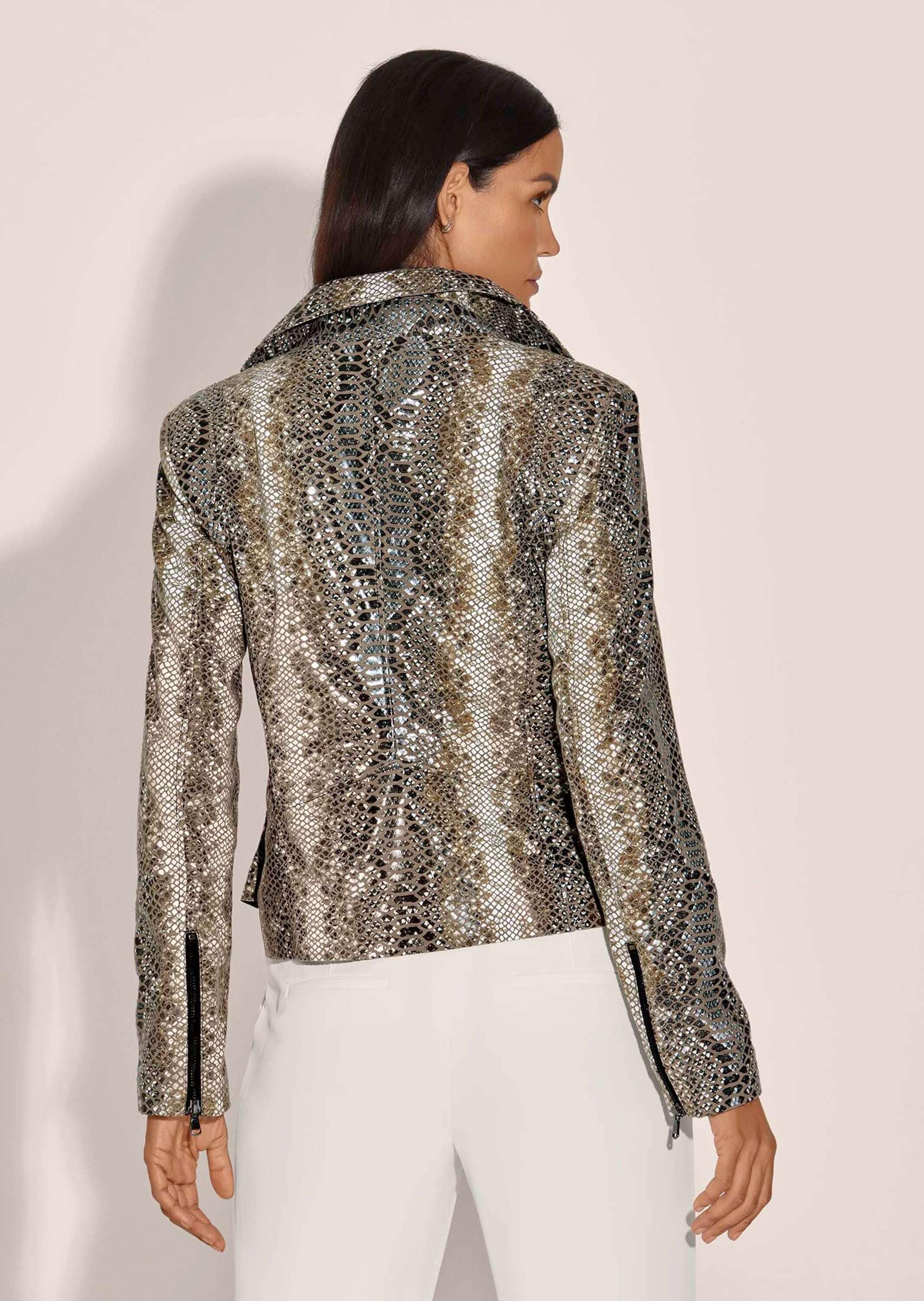 MADELEINE Lederjacke »Lederjacke Lederjacke mit Reptil-Druck ¿ jedes Stück ein Unikat«