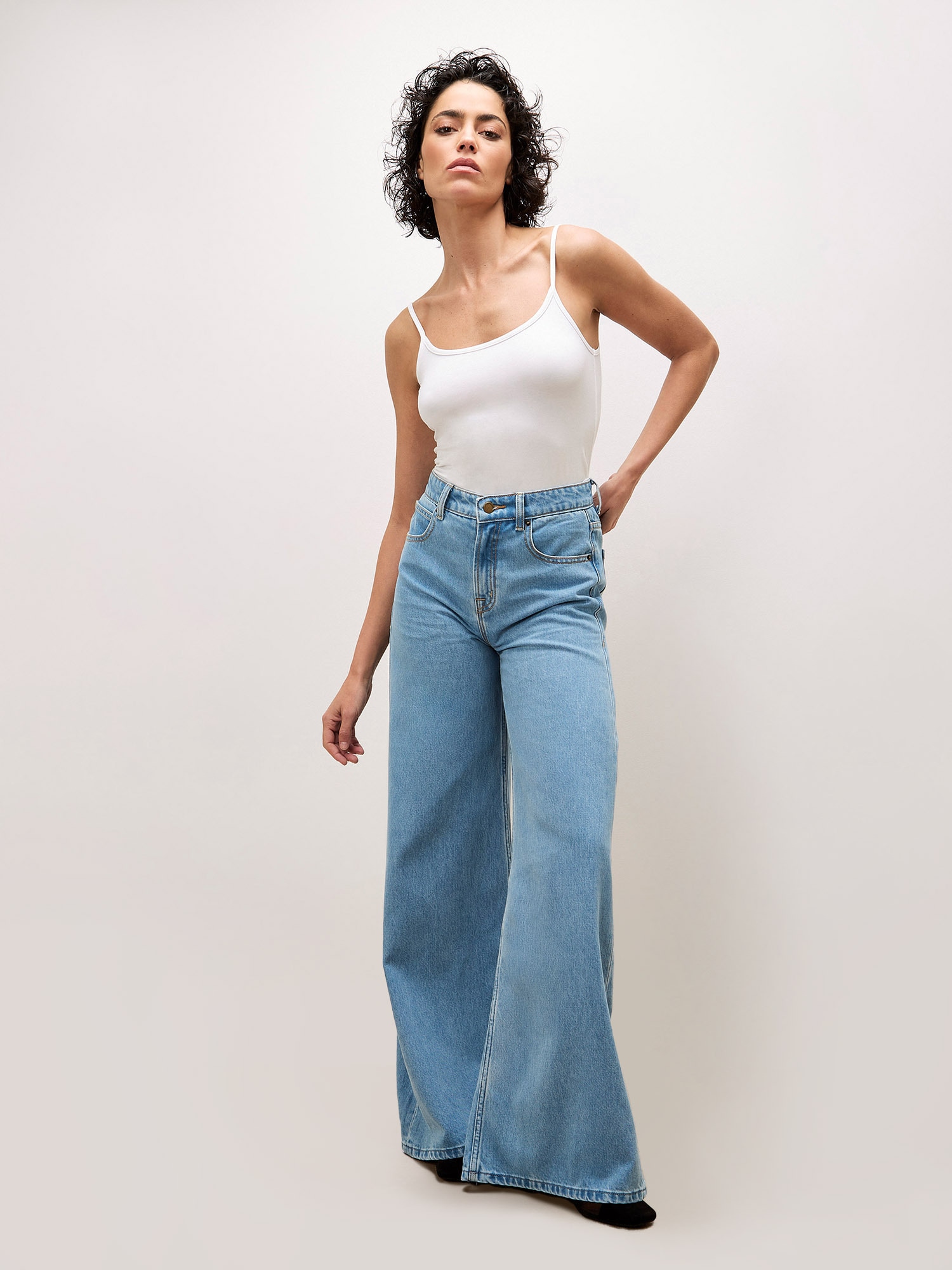 Apricot High-waist-Jeans "High-waist-Jeans" mit ausgestelltem Bein