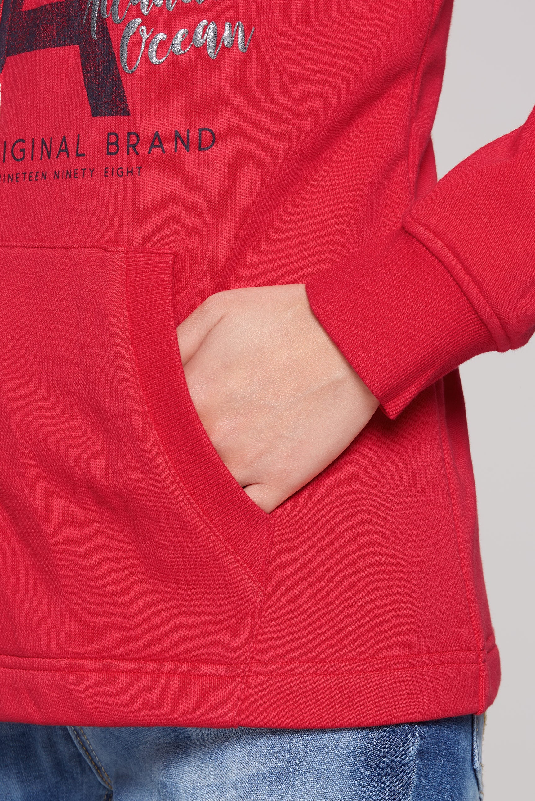 SOCCX Sweatjacke, mit Baumwolle
