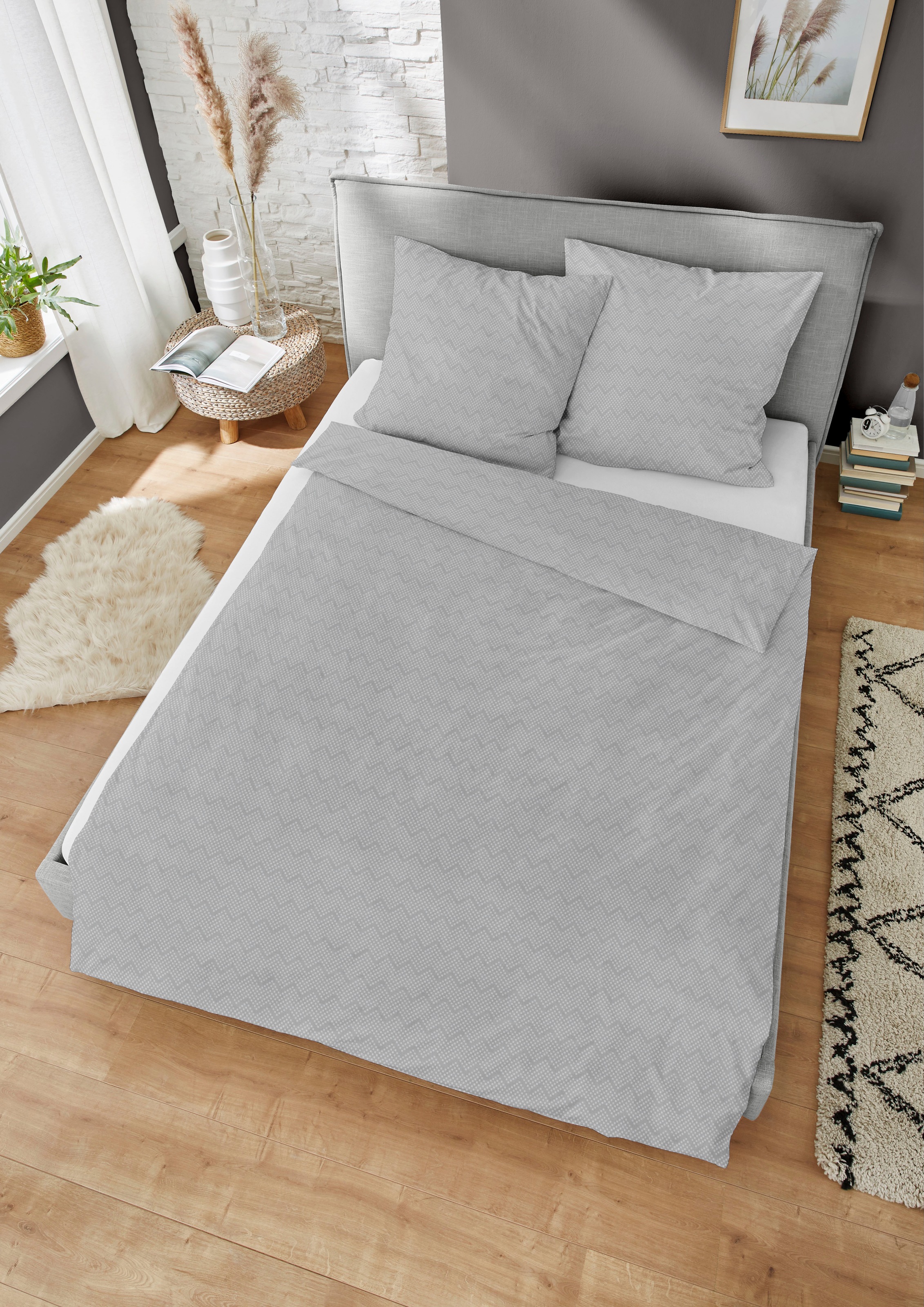Dormisette Bettwäsche »Zacken«, mit Zacken