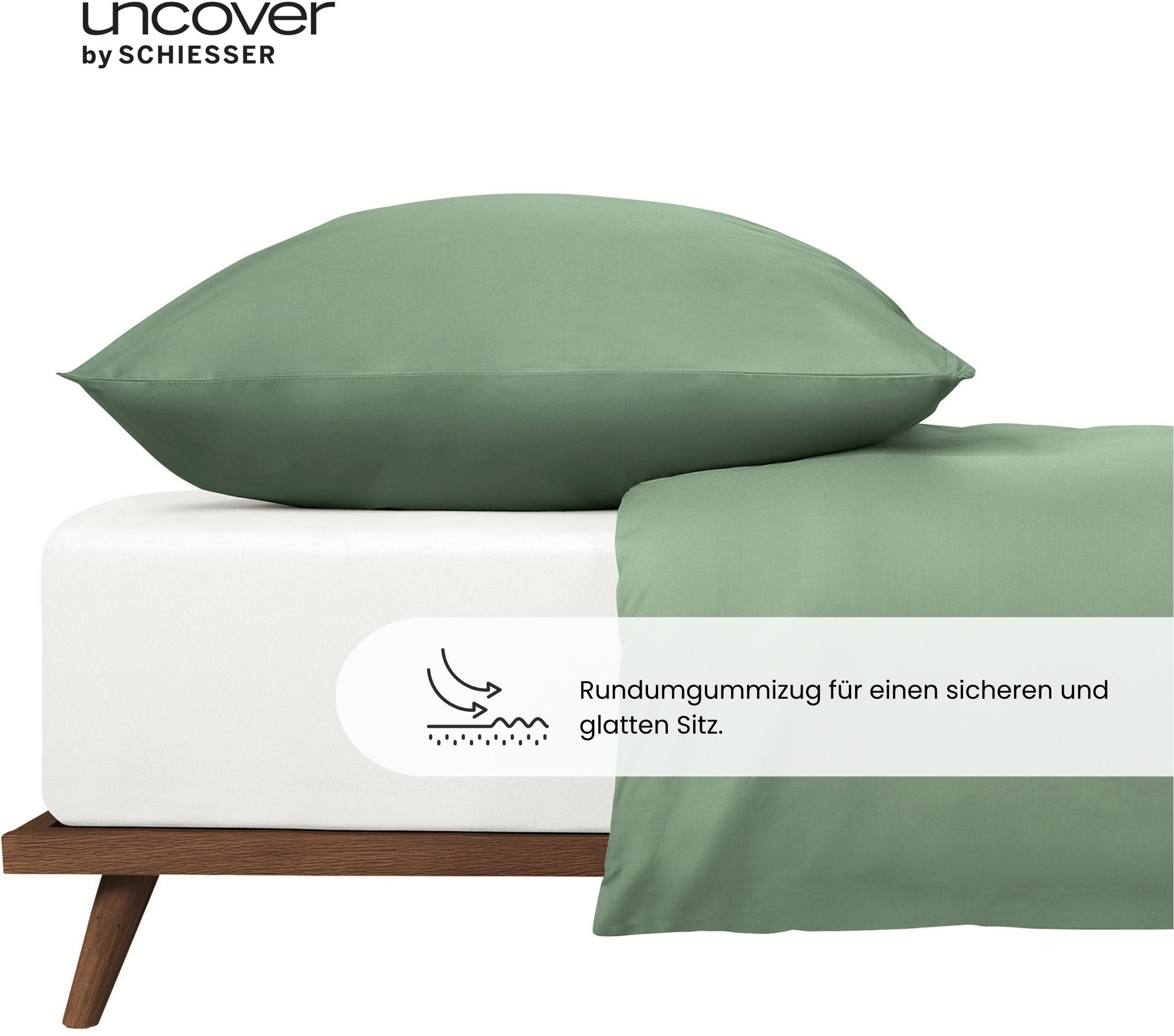 uncover by SCHIESSER Spannbettlaken »New Jersey aus 100% Baumwolle« OEKO-TEX® MADE IN GREEN