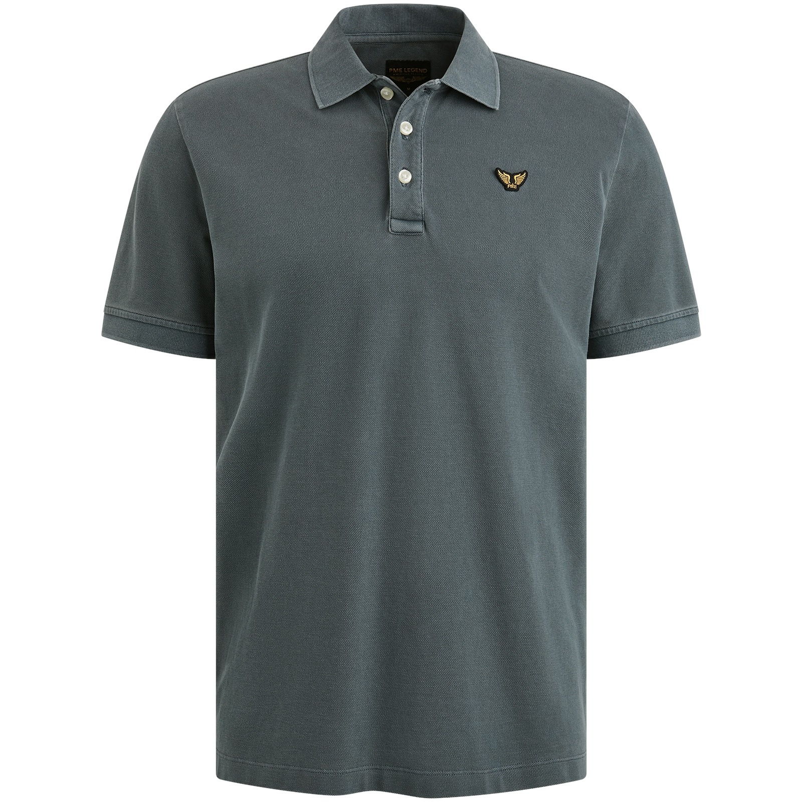 PME LEGEND Poloshirt »Short sleeve polo garment dyed pique«, mit Logo Stickerei