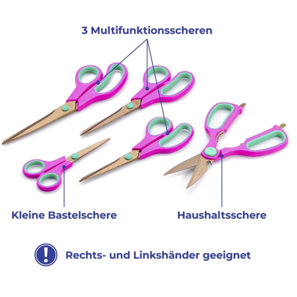 Maximex Universalschere, (Set, 5 tlg.)