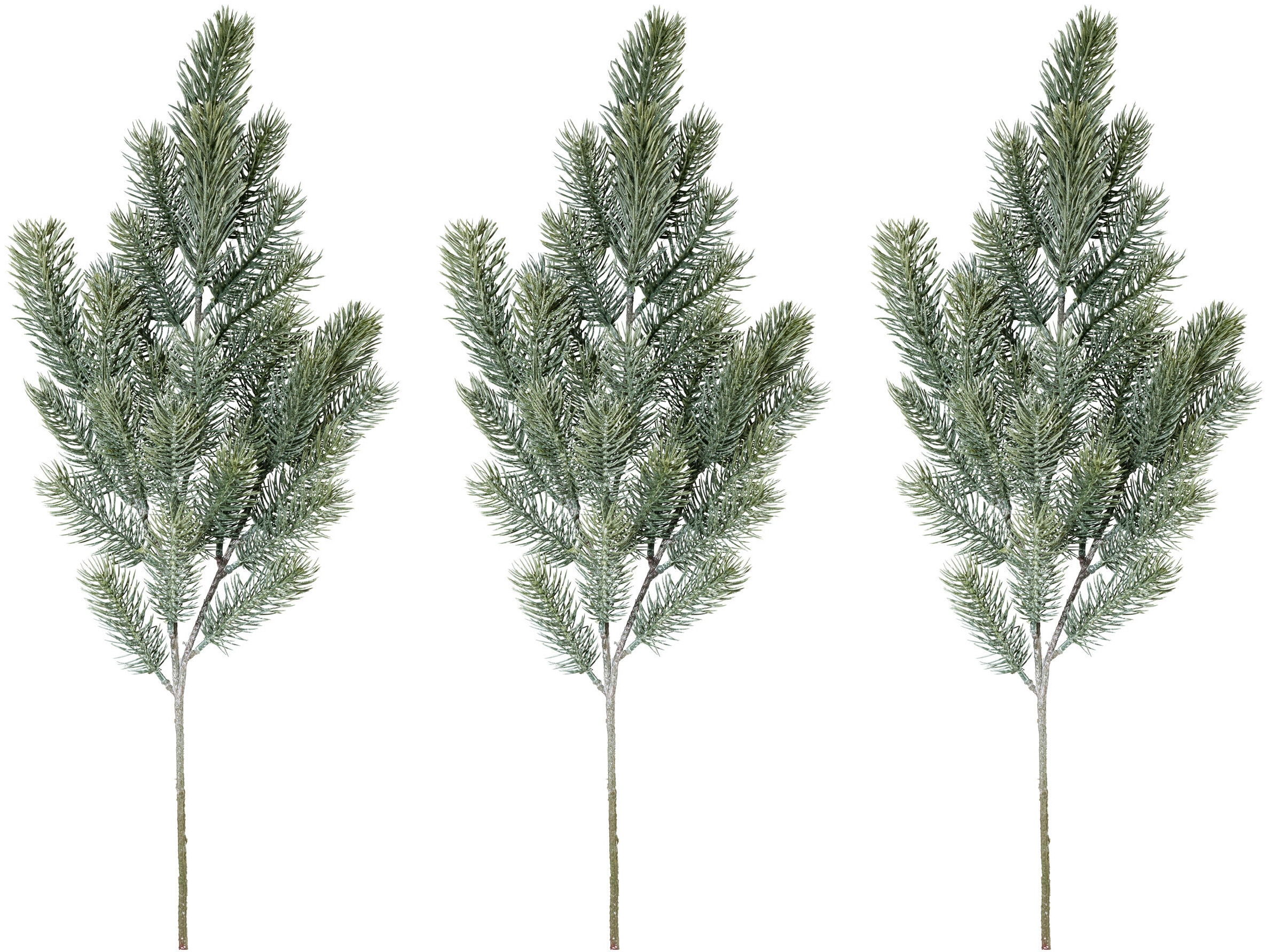 Creativ green Winterliche Kunstpflanze "Weihnachtsdeko", Zweig, 3 Stück im günstig online kaufen