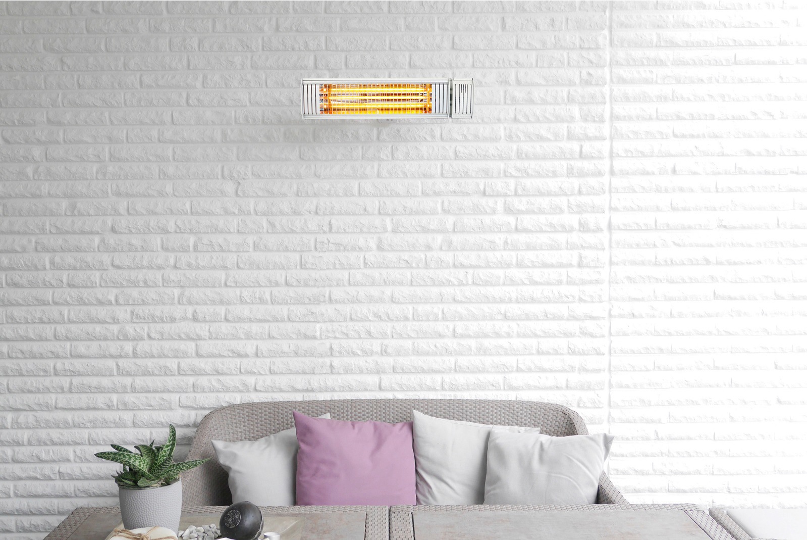 Vasner Terrassenstrahler "Bluetooth, weiß, Appino 20" 2.000 W Wand / Decke günstig online kaufen