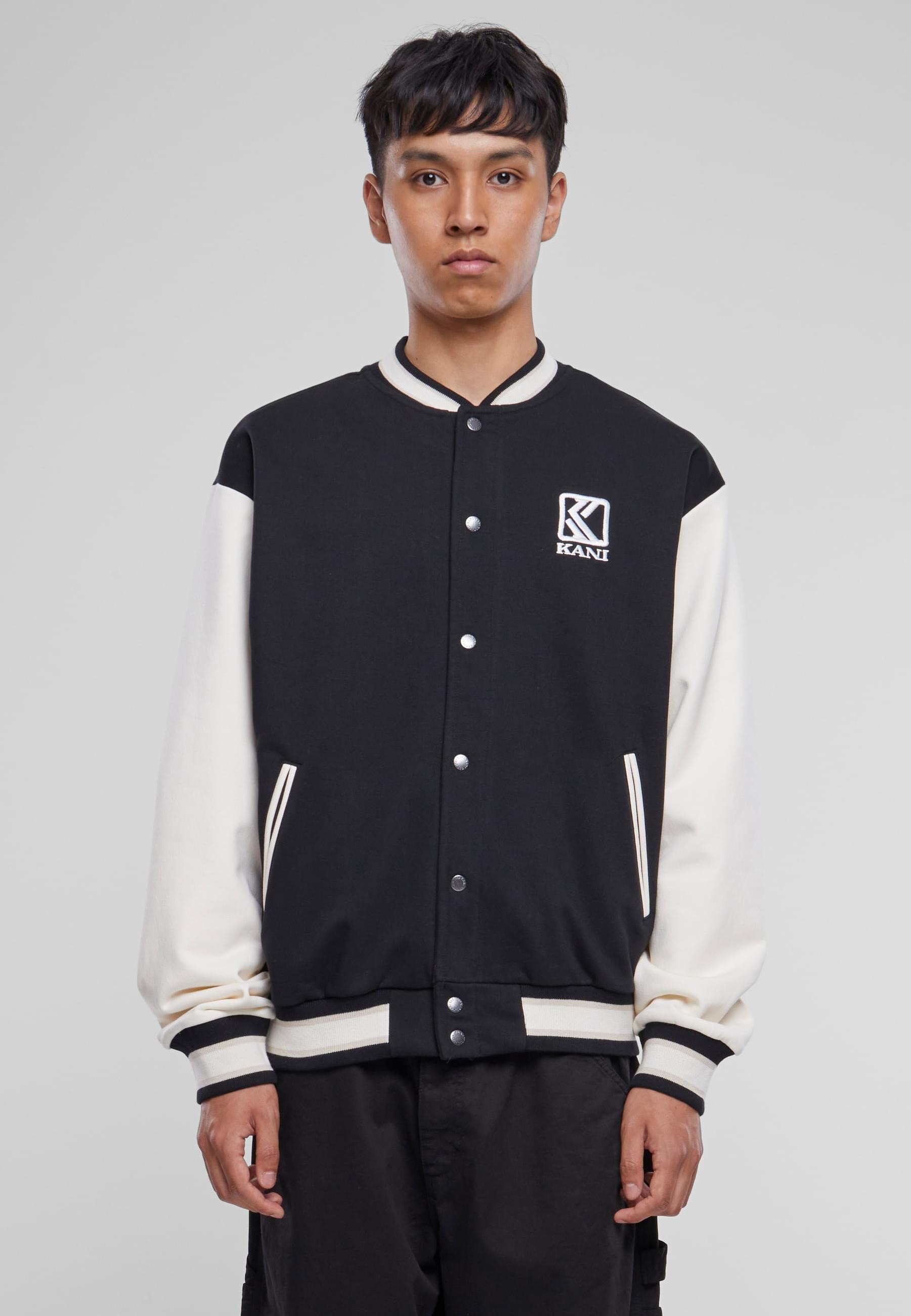 Karl Kani Collegejacke »Karl Kani Herren KM232-007-2 KK Og Fleece College Jacket«, (1 St.), ohne Kapuze