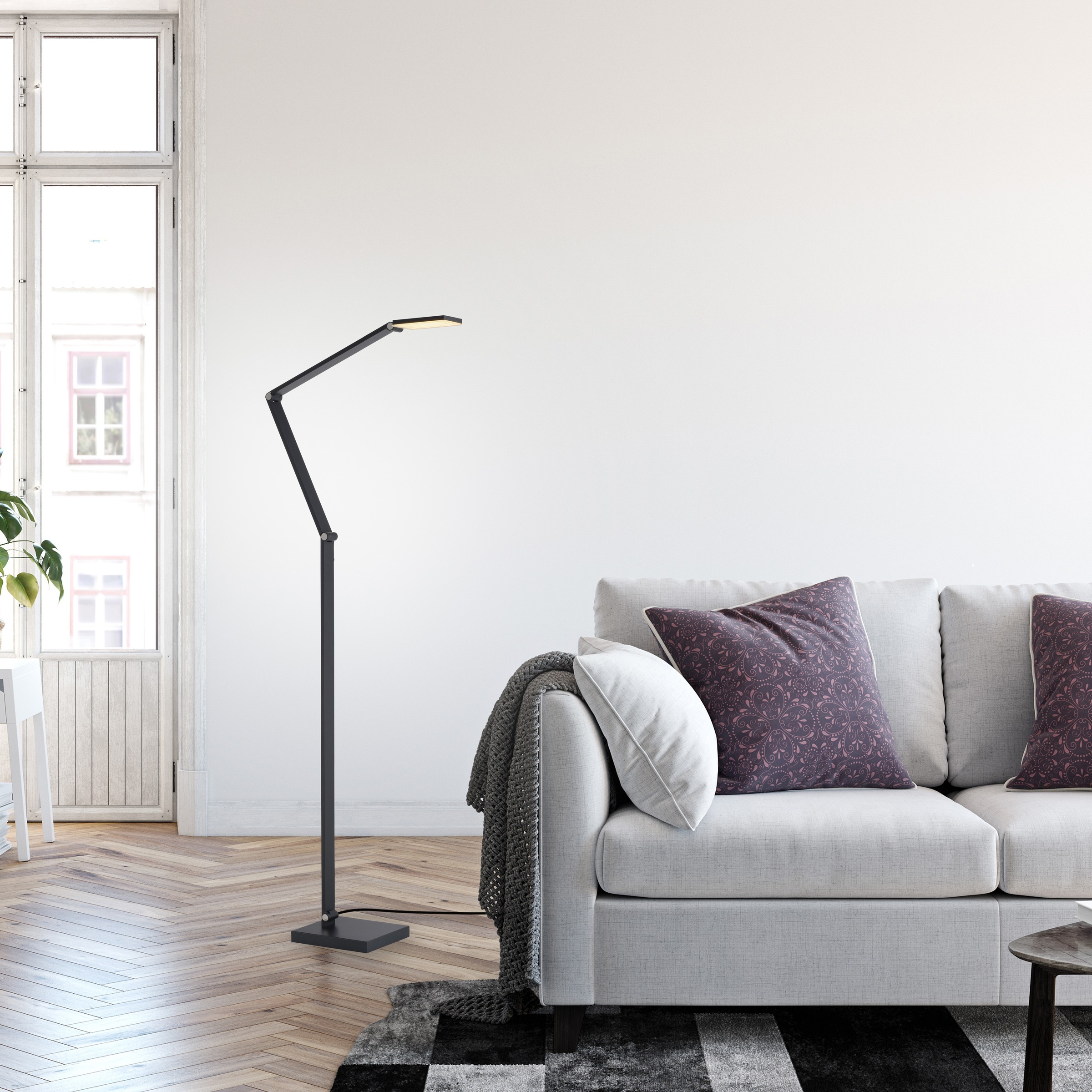 Paul Neuhaus LED Stehlampe »SAMSKY« LED-Board 1 Stk. warmweiß - kaltweiß Tastdimmer, CCT 2700-5000K, Memory, Höhenverstellbar