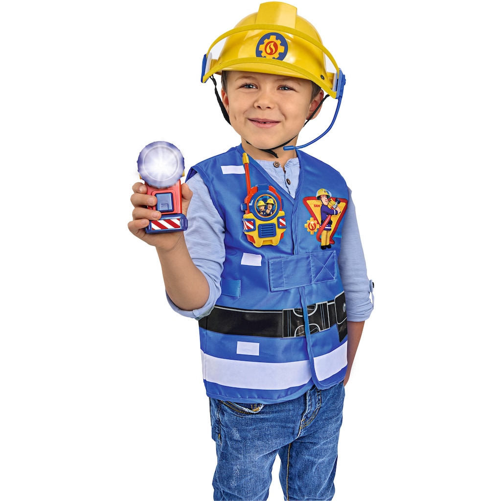 SIMBA Spielzeug-Schutzweste »Feuerwehrmann Sam, Feuerwehr Rettungsset«, (Set, 3 tlg.)