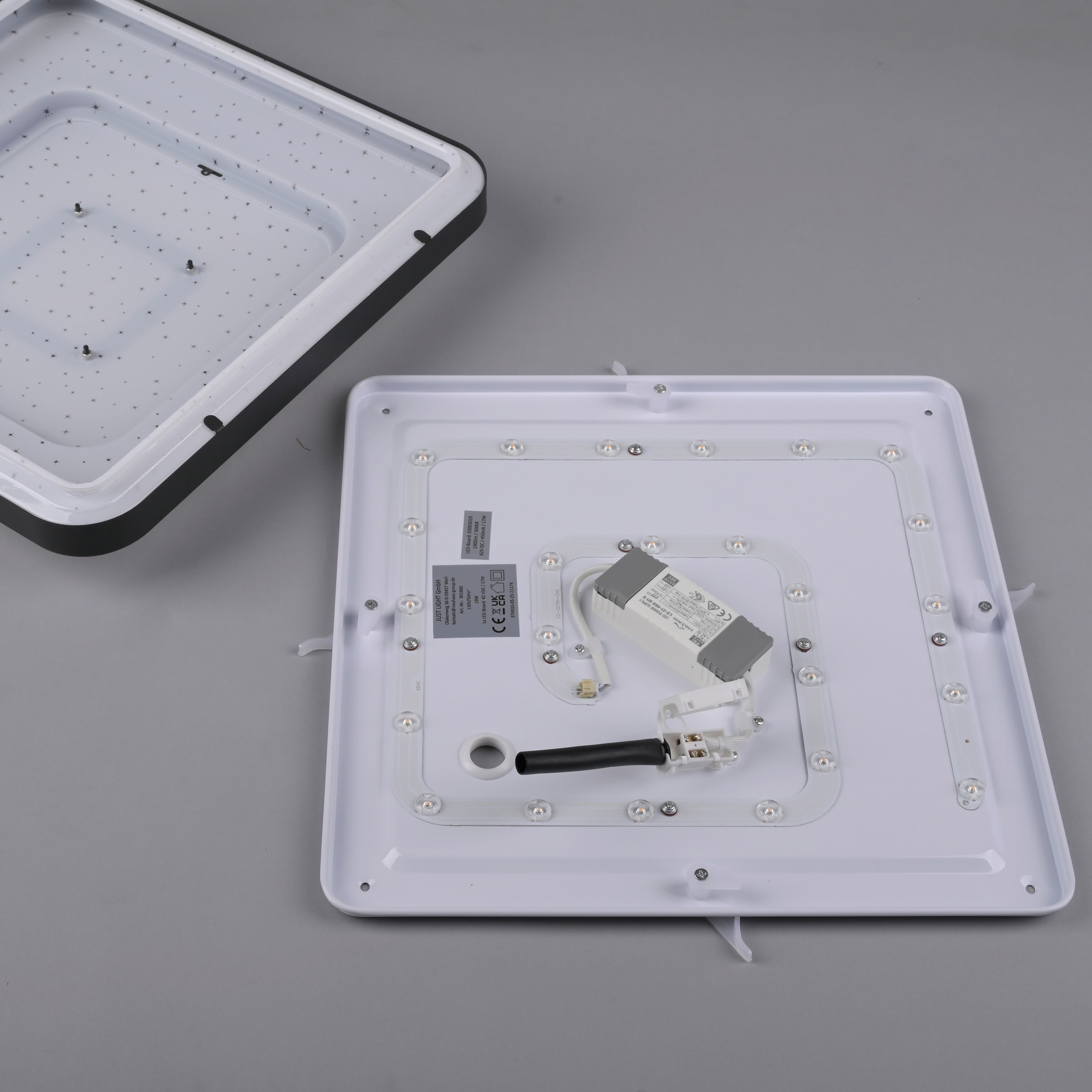 JUST LIGHT LED Deckenleuchte »TURANUS« LED-Board 1 Stk. Warmweiß Starry-Cover