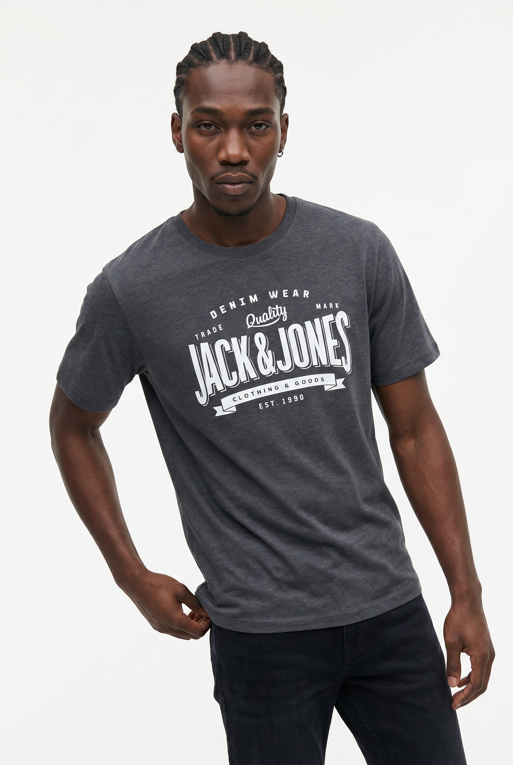 Jack & Jones 1100000002199 "JJELOGO TEE SS O-NECK 2 COL AW26 SN" Baumwolle, regular fit