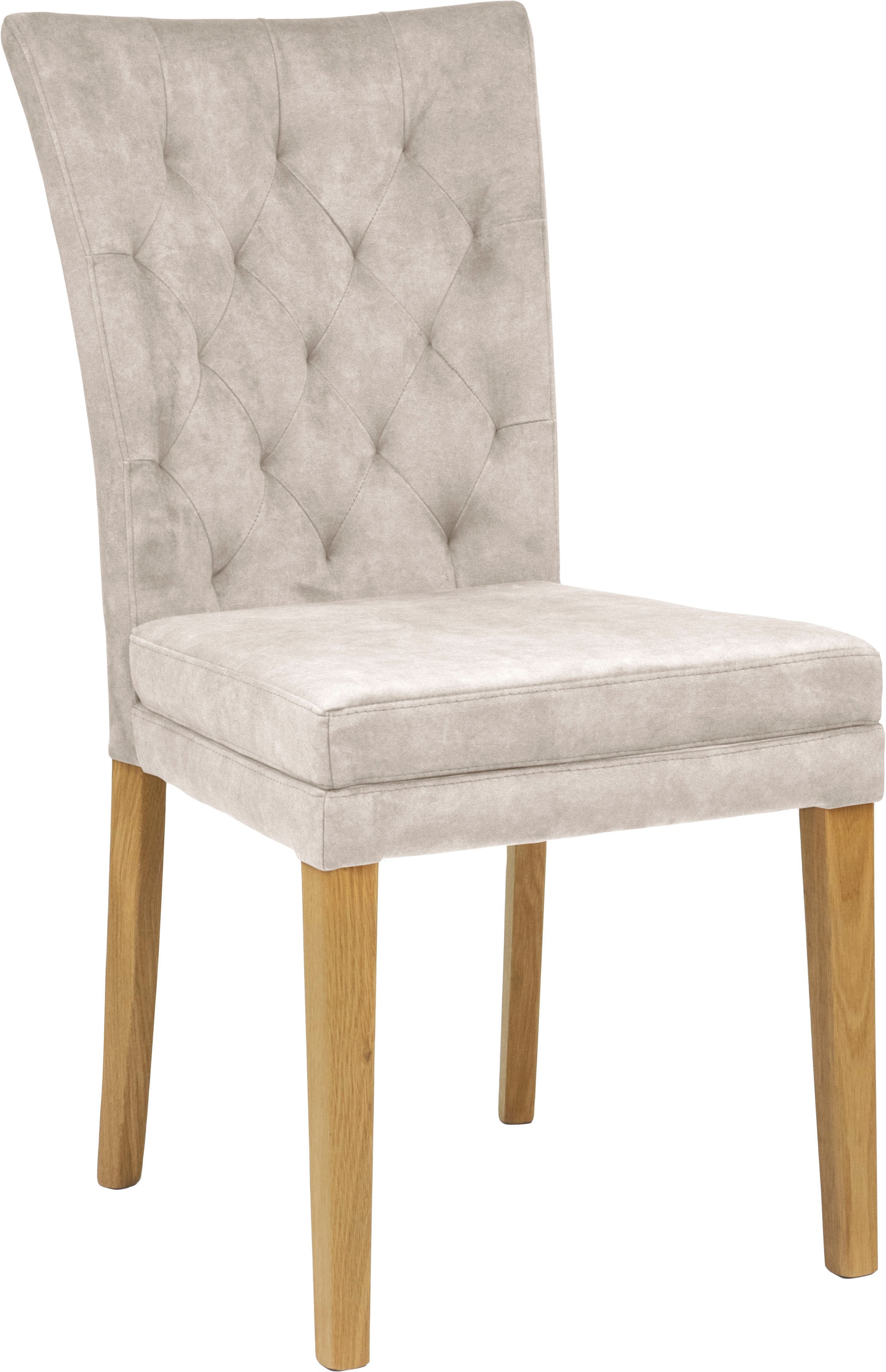 Home affaire Esszimmerstuhl »Colorado BESTSELLER Polsterstuhl«, (Set), 2 St., Samtvelours, Beine in eiche oder nussbaum. Im 2er, 4er oder 6er-Set