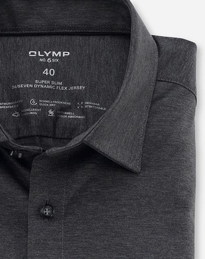OLYMP Businesshemd »No. Six 24/Seven super slim«, in bequemer Jersey-Qualität