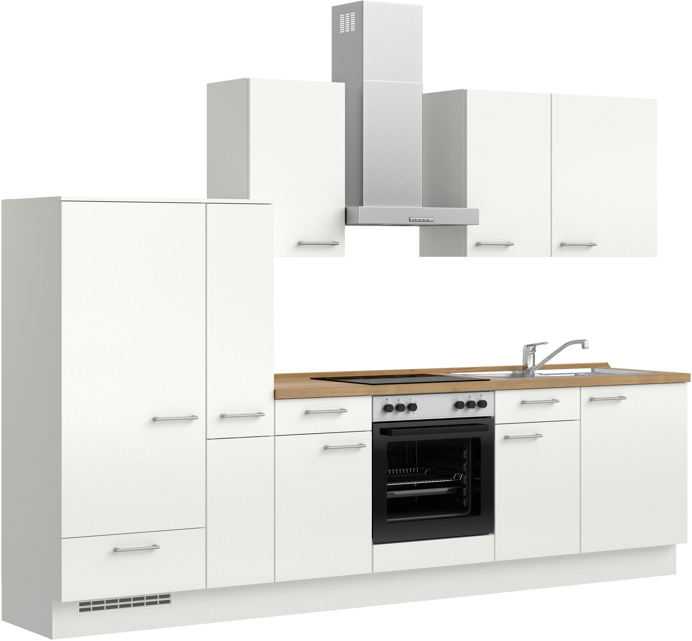 Thumbnail - nobilia Küchenzeile ""Laser I", Ausrichtung wählbar, Breite 300 cm" vormontiert, wahlw. mit unterschiedlichen E-Geräten-...