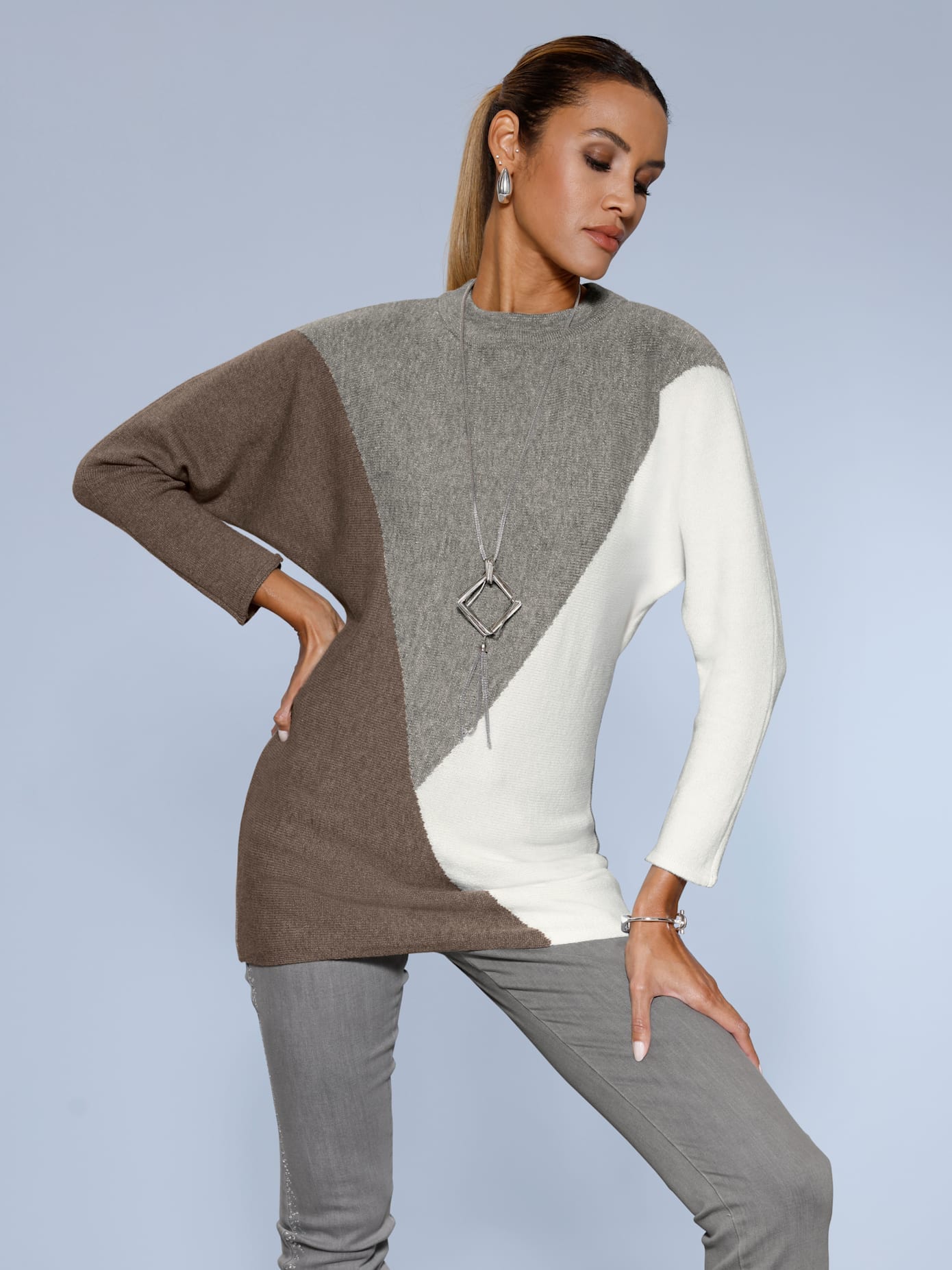 creation L Fledermauspullover "Stehkragen-Pullover"