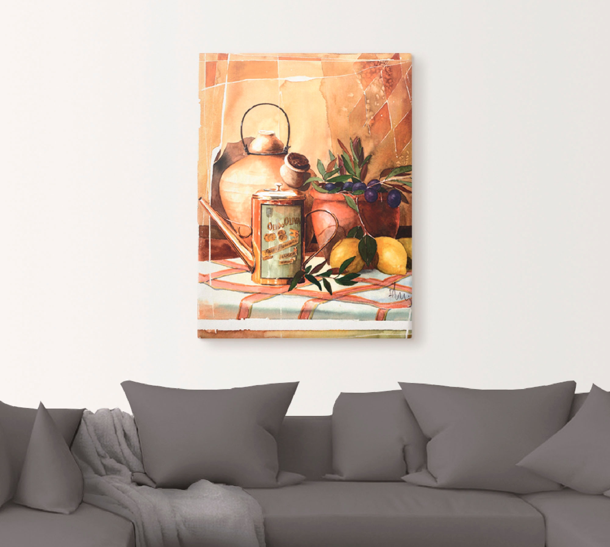 Artland Leinwandbild »Olivenöl«, Arrangements, (1 St.), auf Keilrahmen gespannt