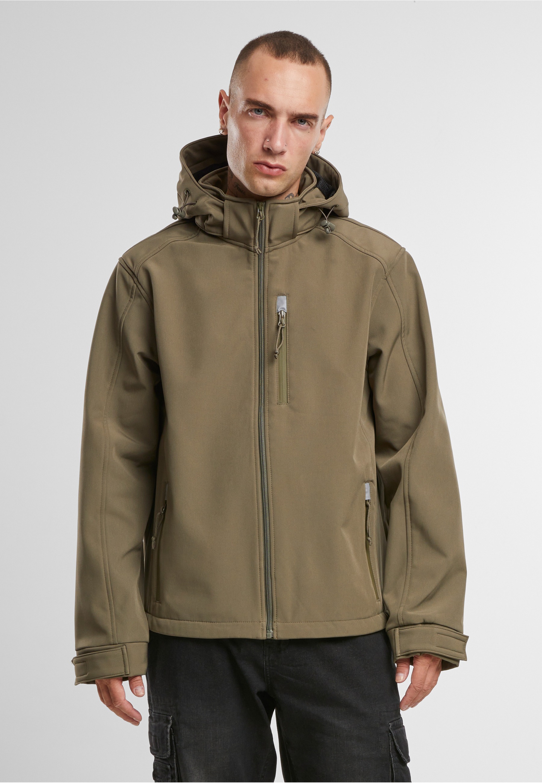 Brandit Allwetterjacke »Brandit Softshelljacket Hurricane« 1 Stk. tlg. mit Kapuze