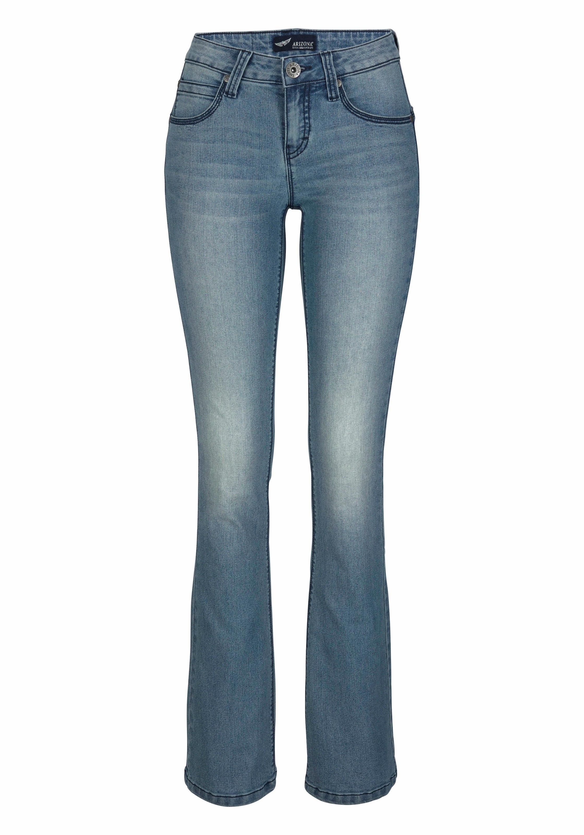 Arizona Bootcut-Jeans »Shaping«, Mid Waist