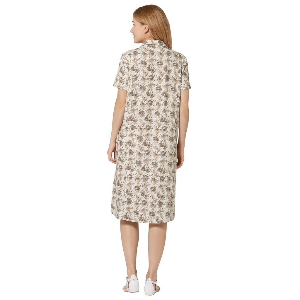 Damenmode Kleider Inspirationen Hemdblusenkleid »Hemdblusenkleid« ecru-taupe-bedruckt Damenmode Kleider Inspirationen Hemdblusenkleid »Hemdblusenkleid« ecru-taupe-bedruckt