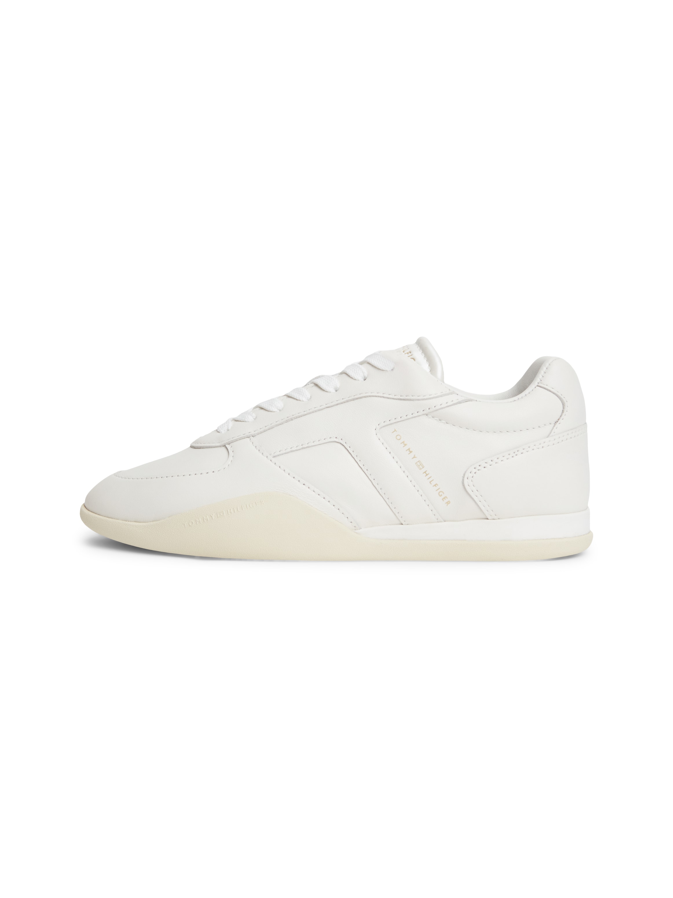 Tommy Hilfiger Keilsneaker »TH VINTAGE LOW RUNNER LEATHER«  Freizeitschuh, Halbschuh, Schürer mit seitlich hochgezogener Laufsohle