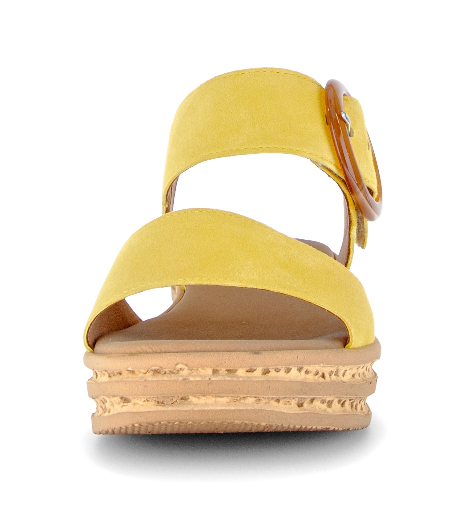 Plateausandaletten GABOR "Plateau Sandale", Damen, Gr. 36, gelb, Schuhe 3