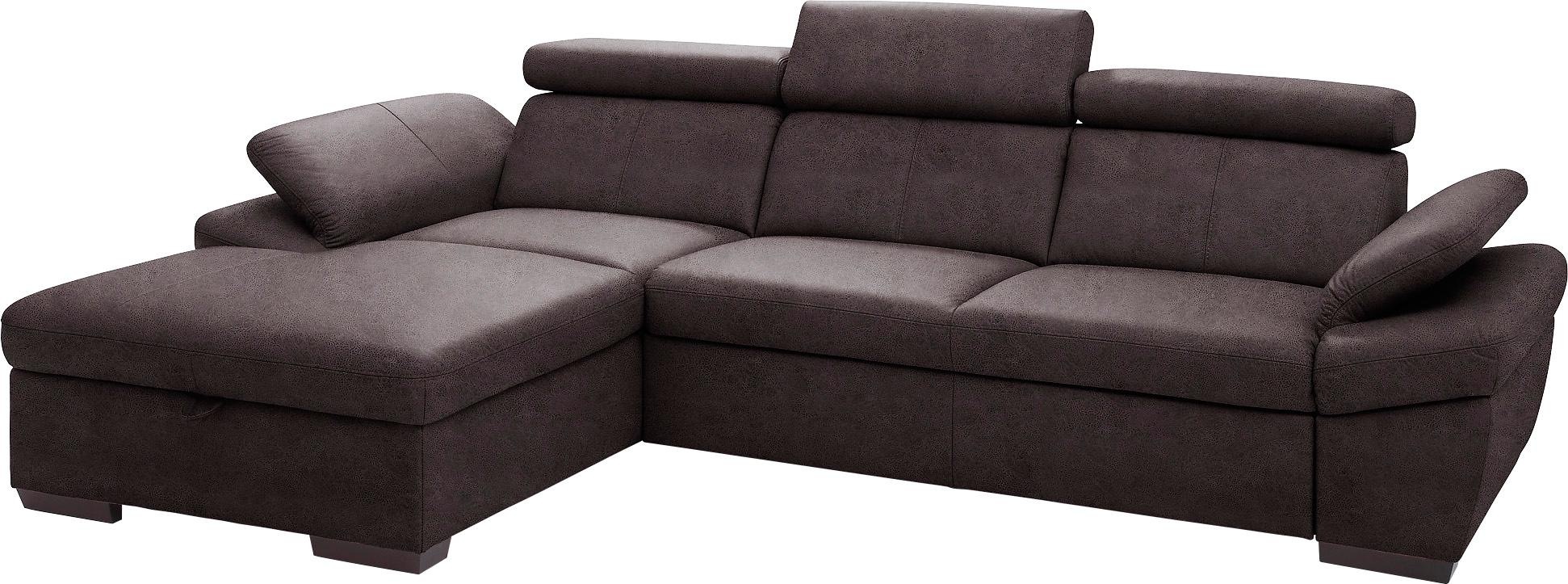 exxpo - sofa fashion Ecksofa "Salerno, Funktionssofa, Breite 280cm, hoher S günstig online kaufen