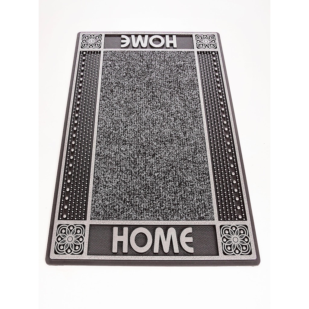 Home2Fashion Fußmatte »DC Clean Home«, rechteckig, Schmutzfangmatte, mit Spruch, robust, In- und Outdoor geeignet