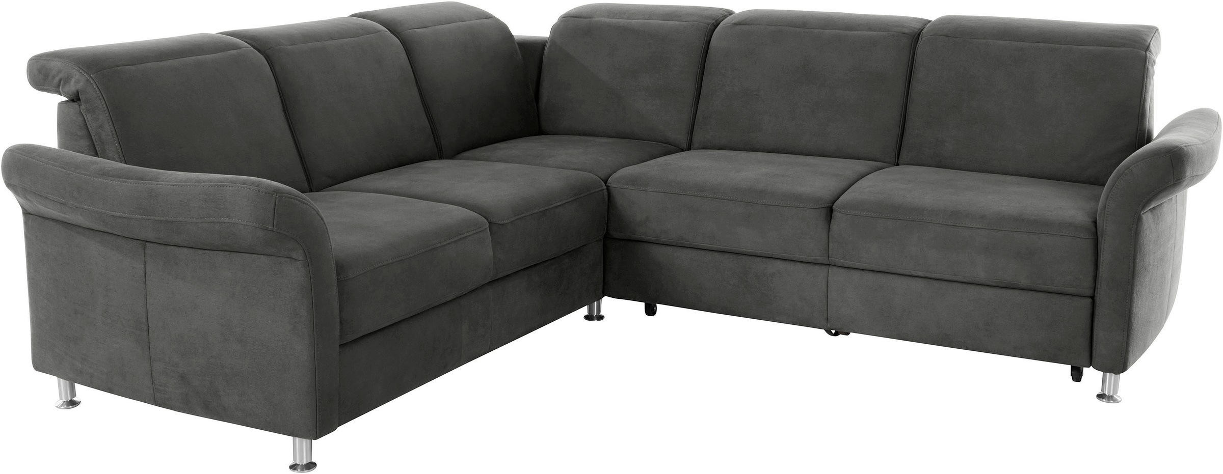 Thumbnail - sit&more Ecksofa "Darwin L-Form" inklusive Federkern, wahlweise mit Kopfteilverstellung, Bettfunktion