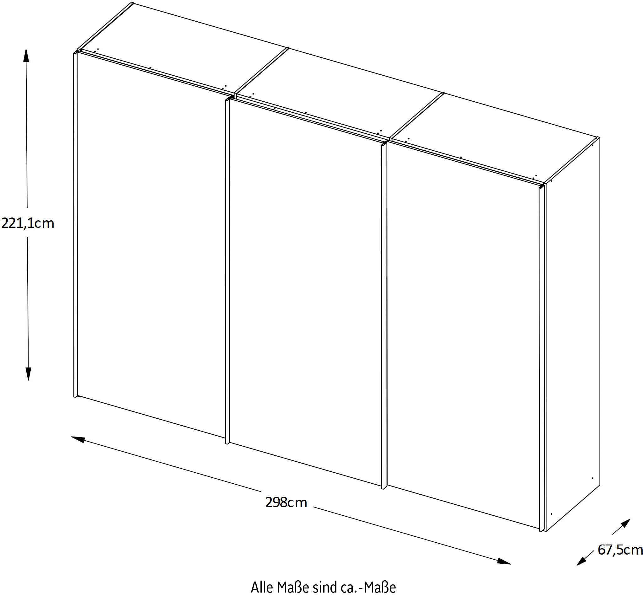STAUD Schwebetürenschrank »Includo, Made in Germany«
