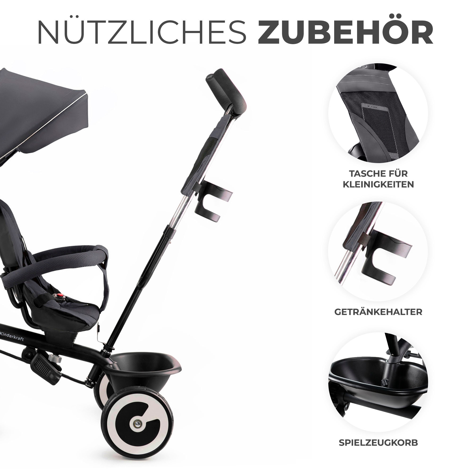 Kinderkraft Dreirad »ASTON«, mitwachsend