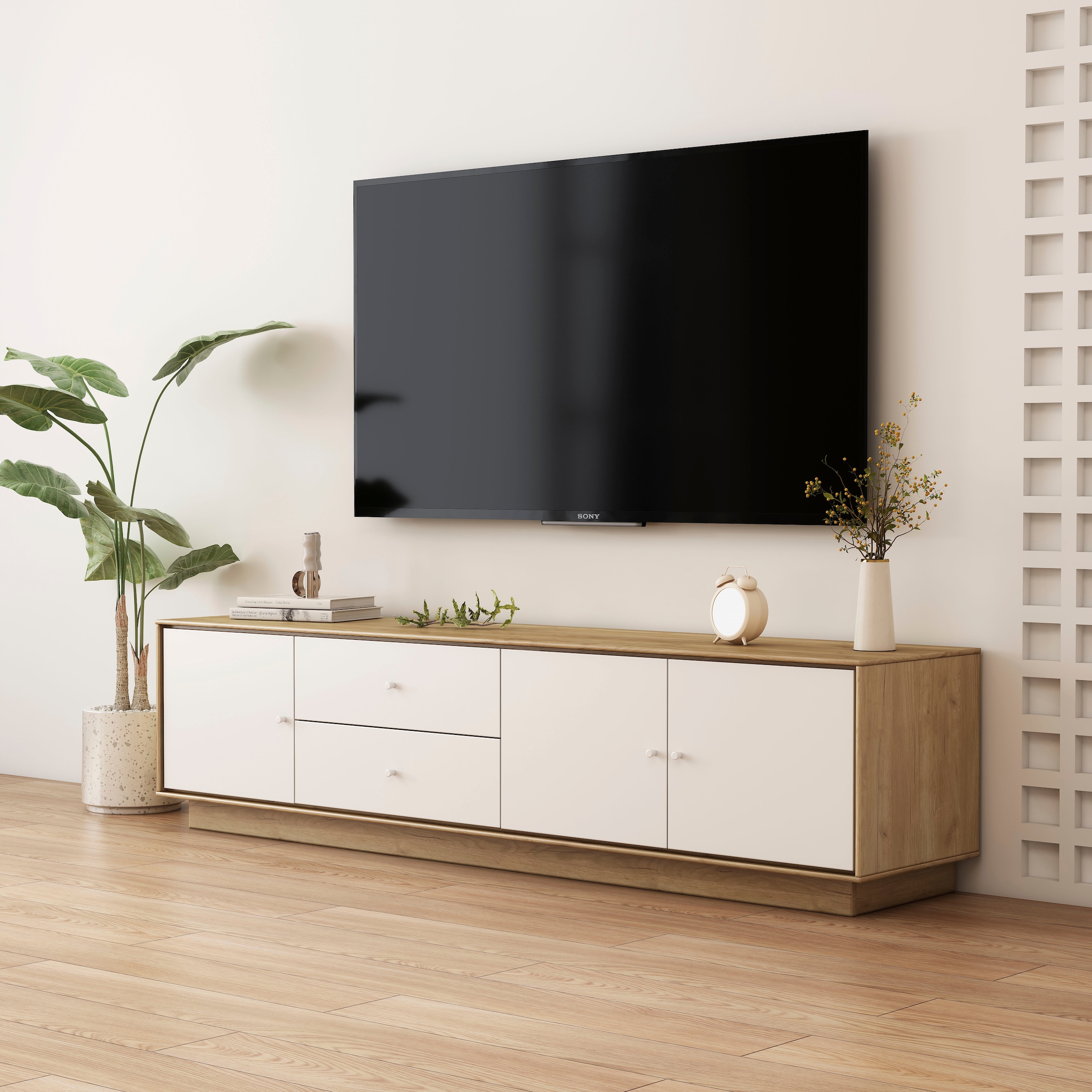 OTTO home TV-Board »Blaire« kratzfeste Melaminoberfläche, ABS-Kanten und FSC-zertifiziertem Holz