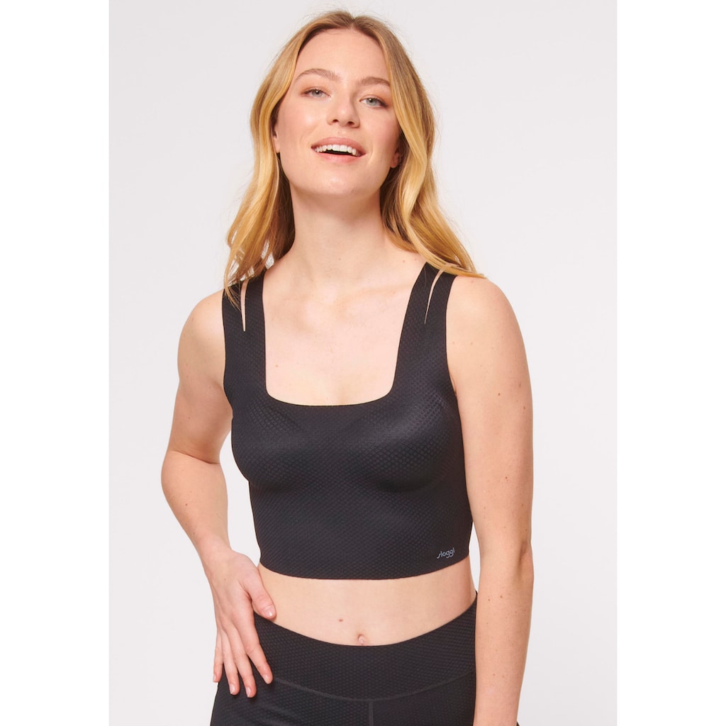 sloggi Bustier »ZERO Feel Flow Top«, Shirt Top, Double-Cut-Out-Träger