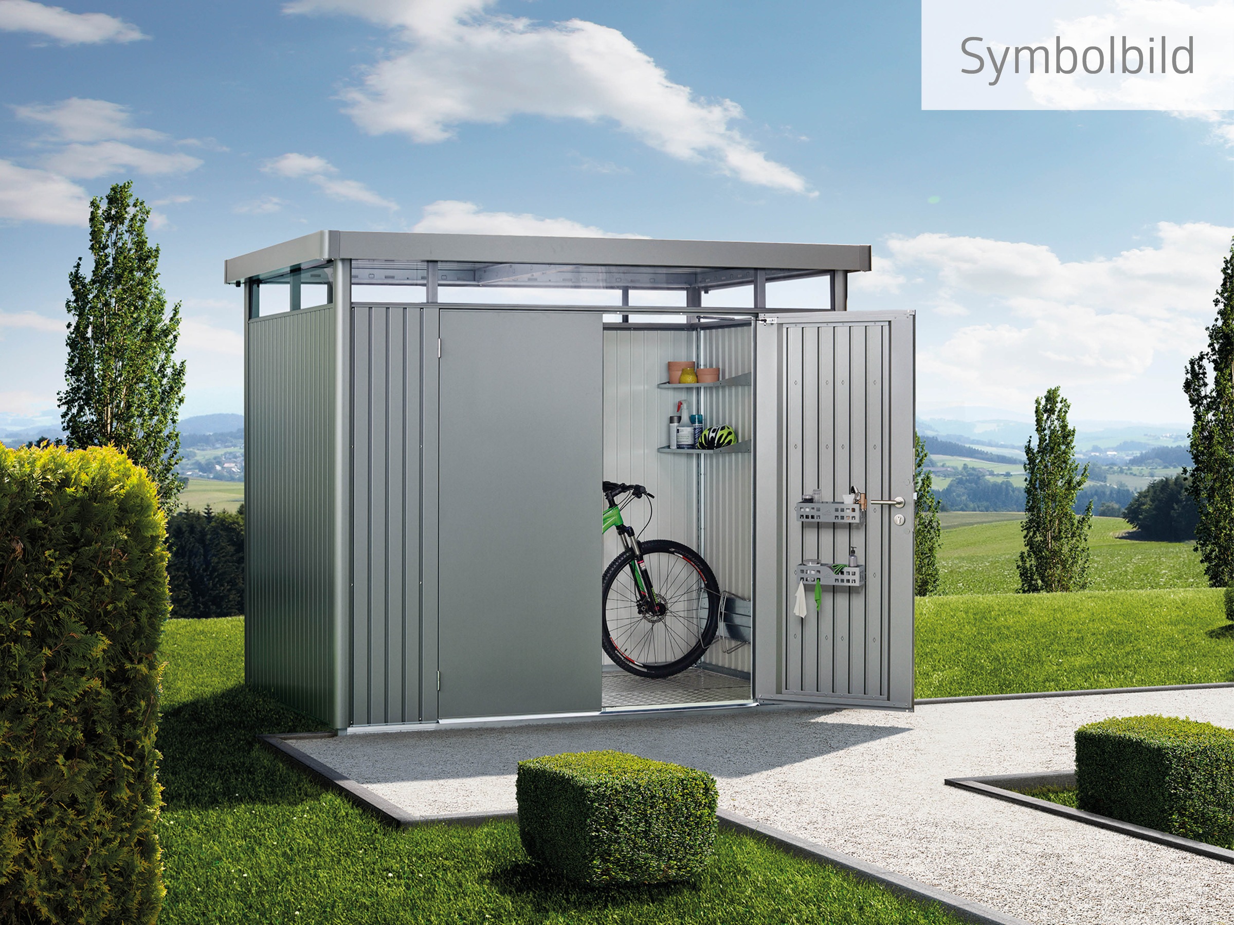 Biohort Gerätehaus "HIGHLINE Gr. H1, verschiedene Farben" stylisches Metall günstig online kaufen