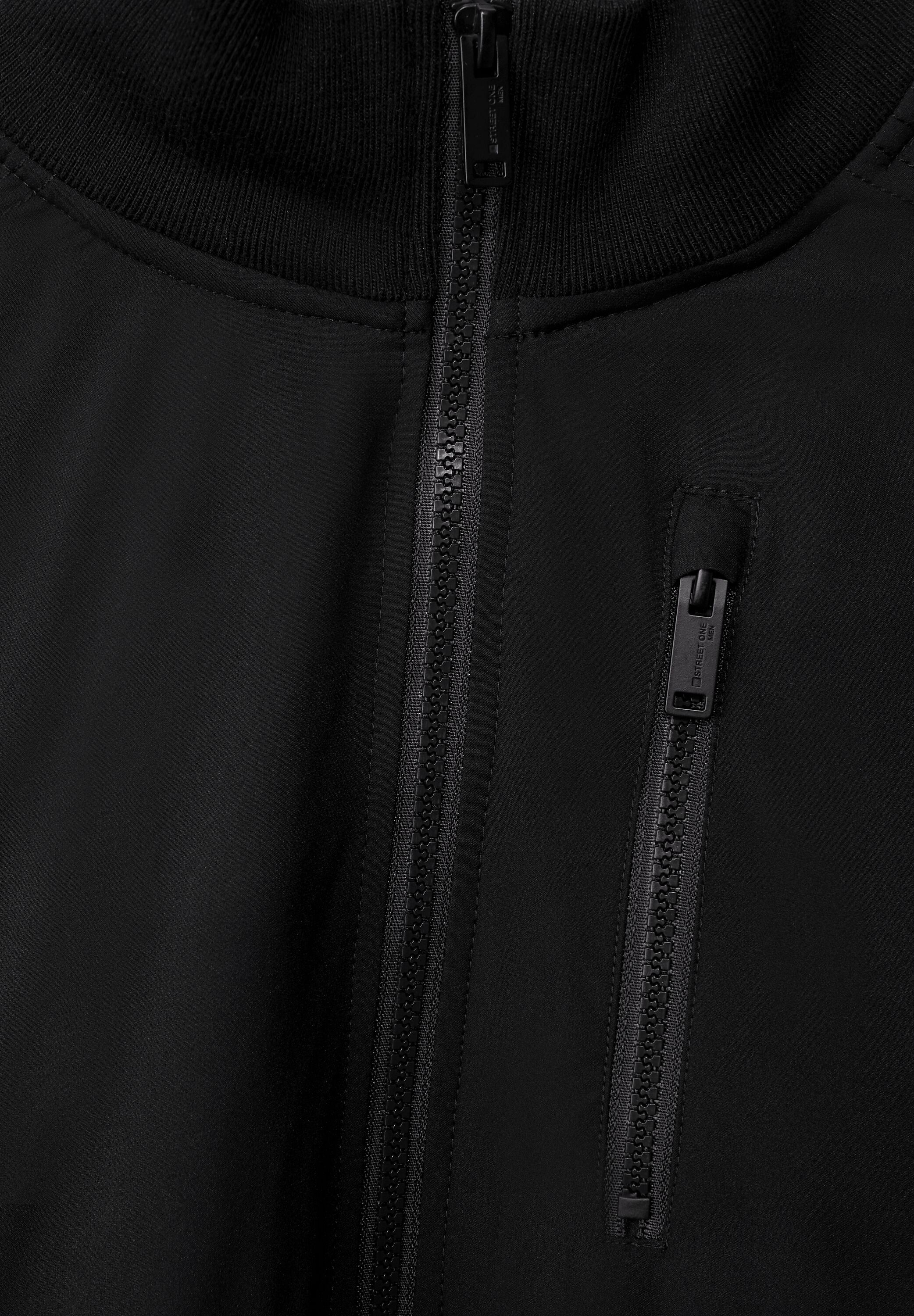 STREET ONE MEN Strickjacke, mit Stehkragen