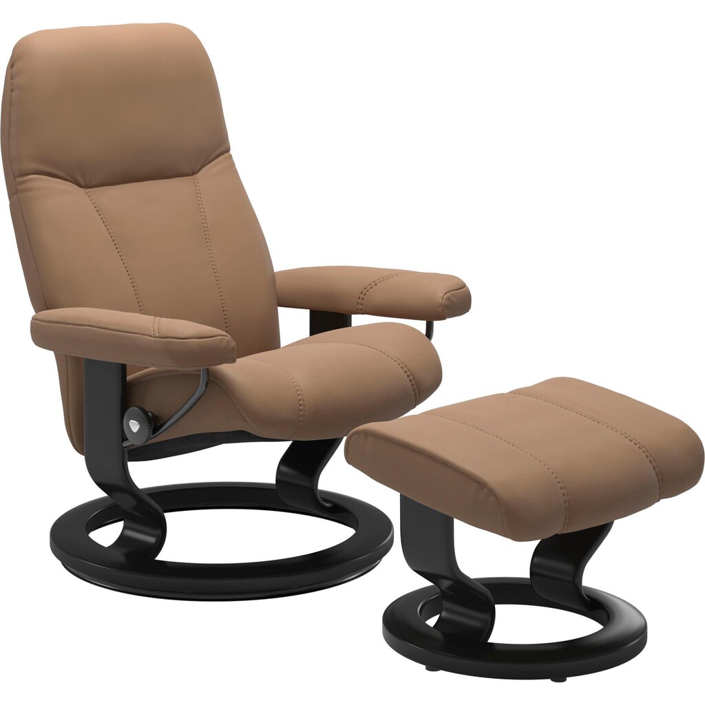 Stressless® Relaxsessel »Consul«, (Set, Relaxsessel mit Hocker)