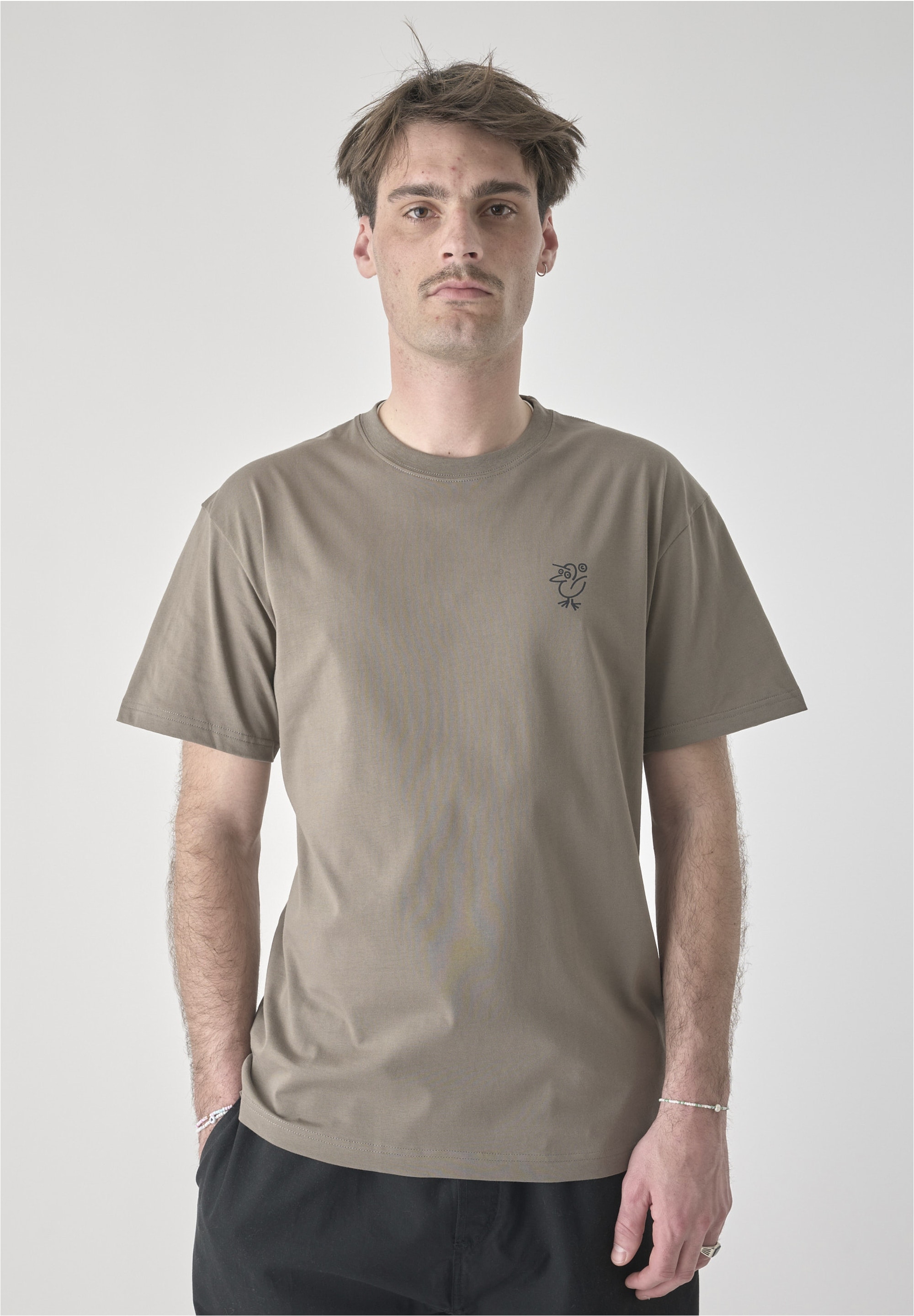 Cleptomanicx T-Shirt "Sketch Gull" mit großem Backprint