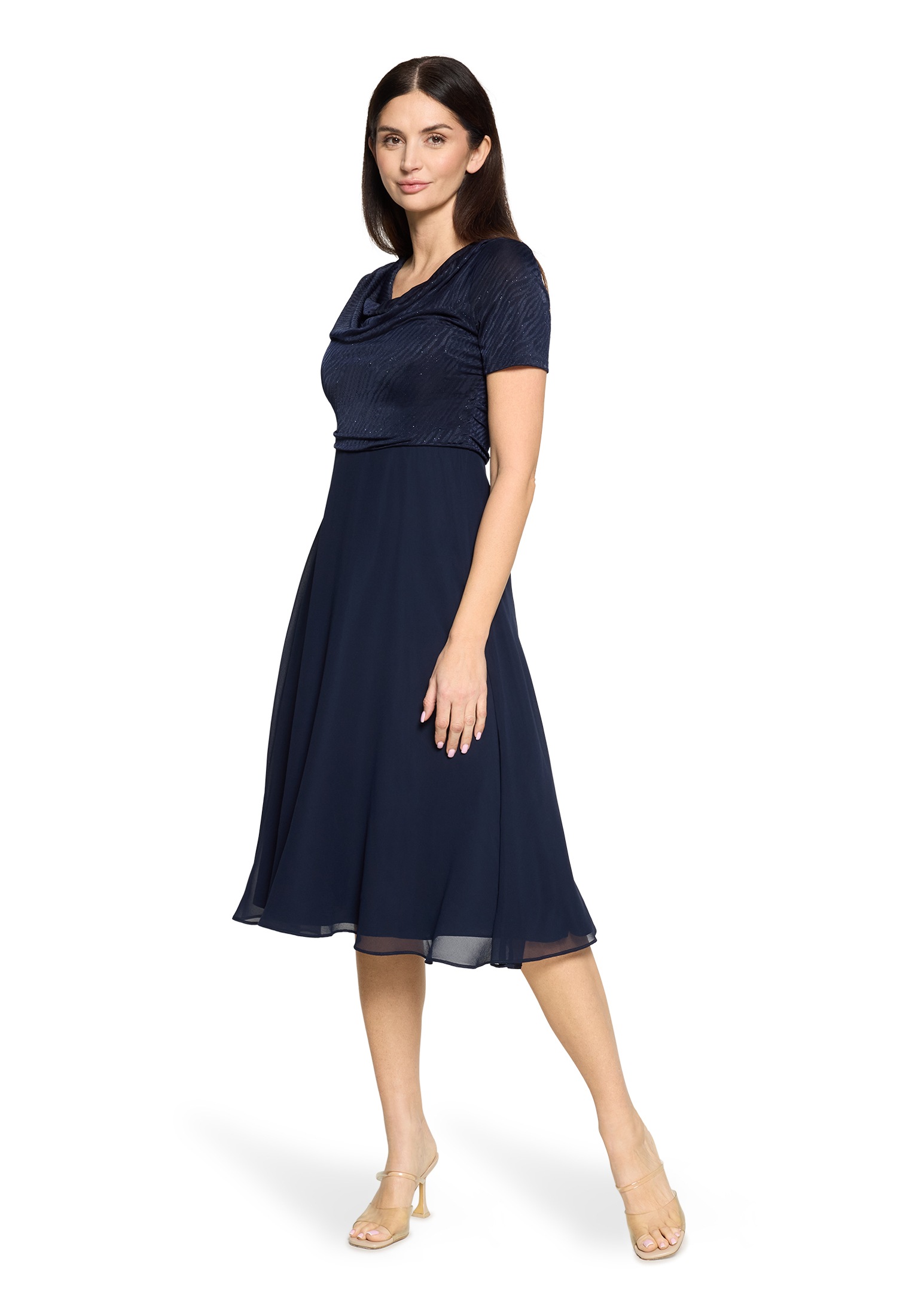 Vera Mont Cocktailkleid »Damen im Glitzer-Look« Ohne Tasche Materialmix