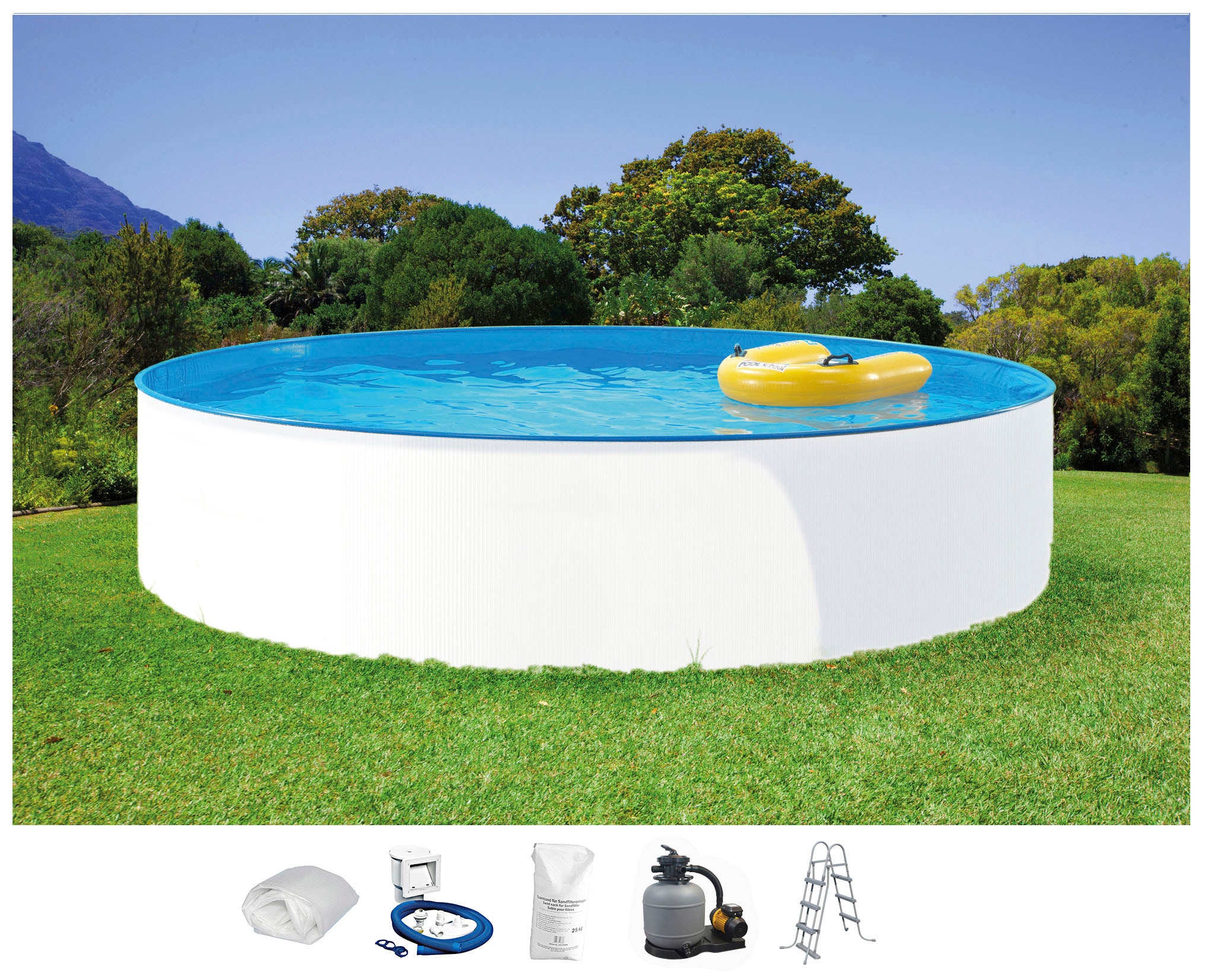 Clear Pool Rundpool "MIAMI" 6-tlg. in versch. Größen günstig online kaufen