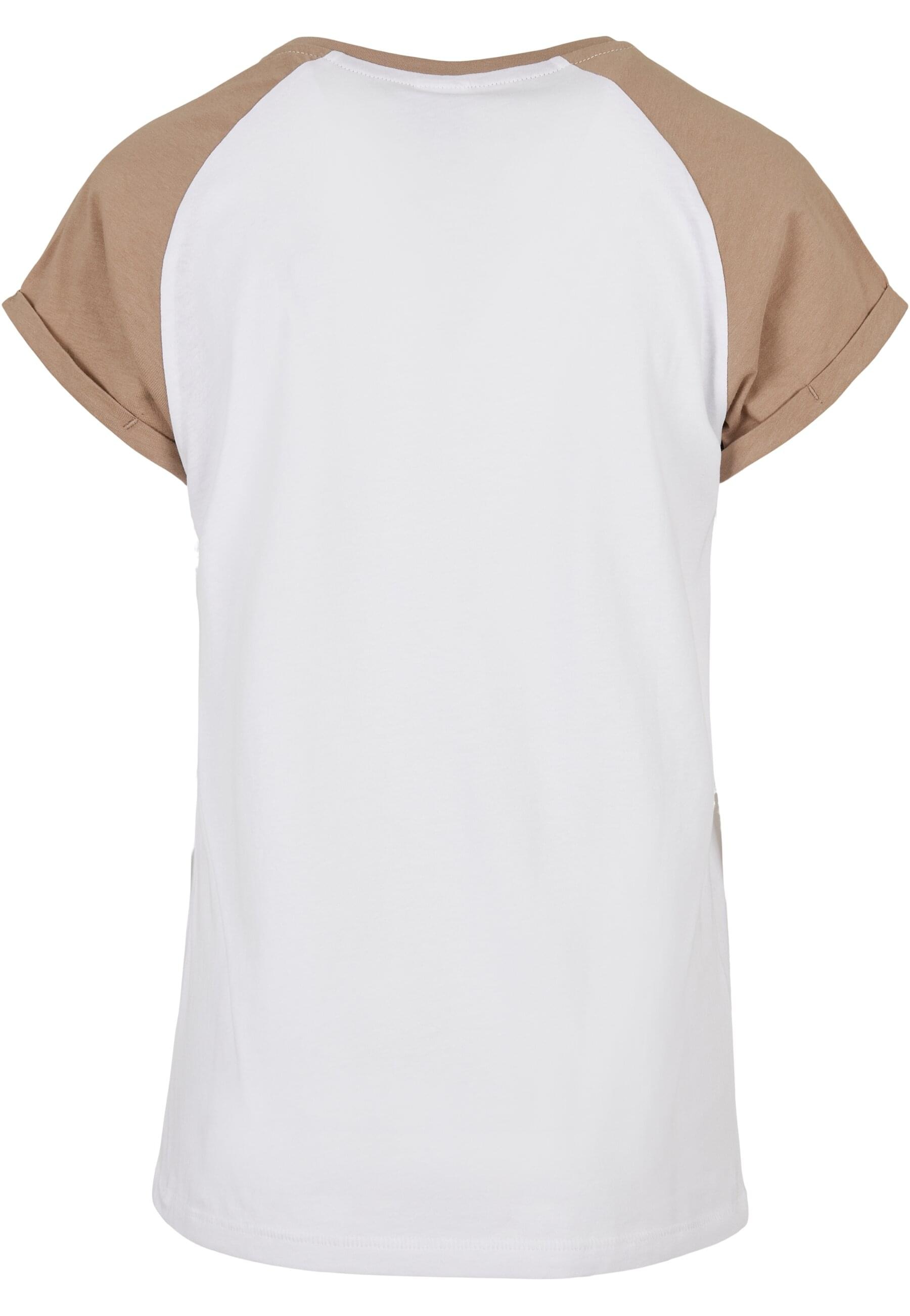 URBAN CLASSICS Kurzarmshirt »Urban Classics Damen Ladies Contrast Raglan Tee«, (1 tlg.)